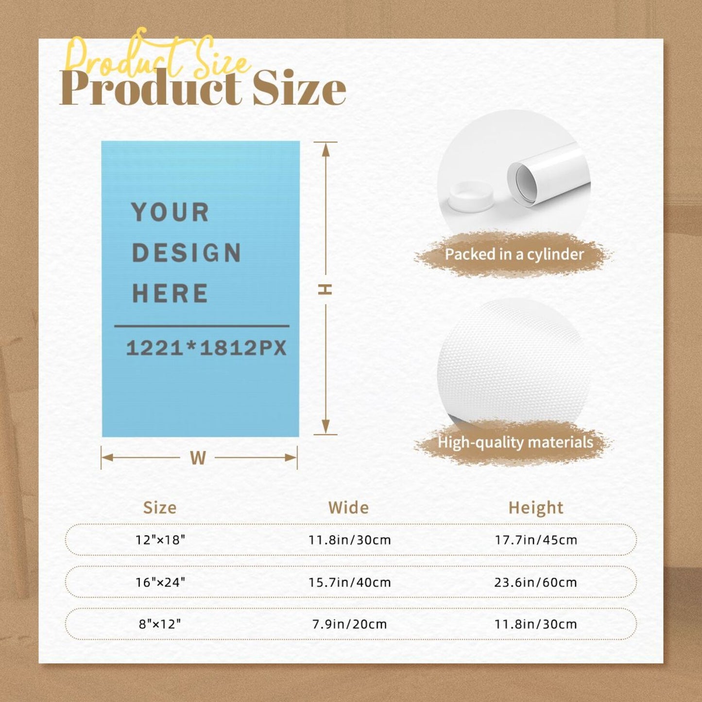 Canvas Decorated Poster 2:3 —POD