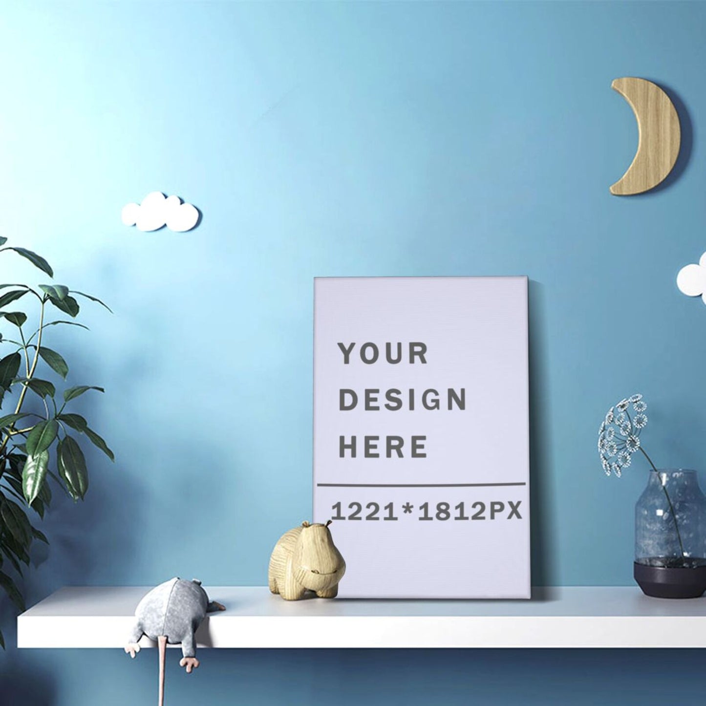 Canvas Decoration Pictures 2:3 (with wood frame) -POD