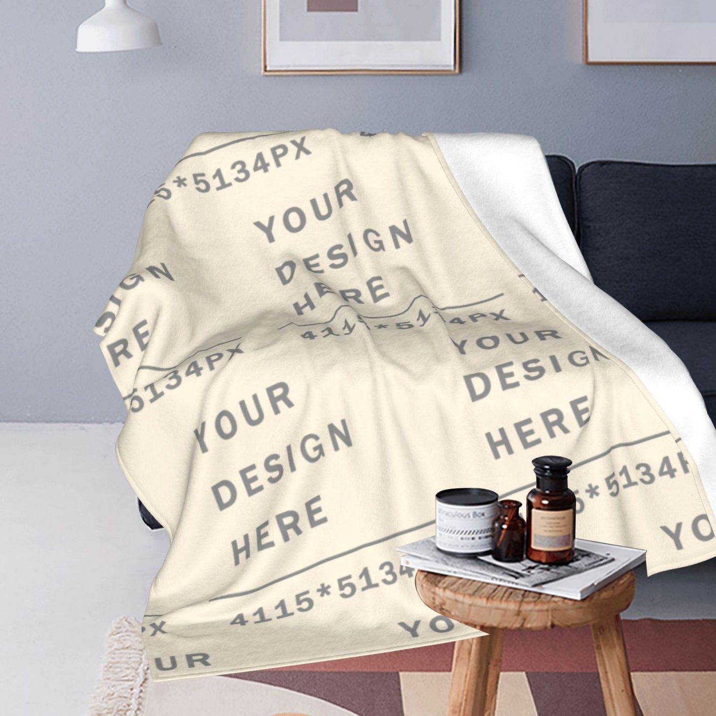 Custom Ultra-Soft Micro Fleece Blanket (vertical styles)-POD