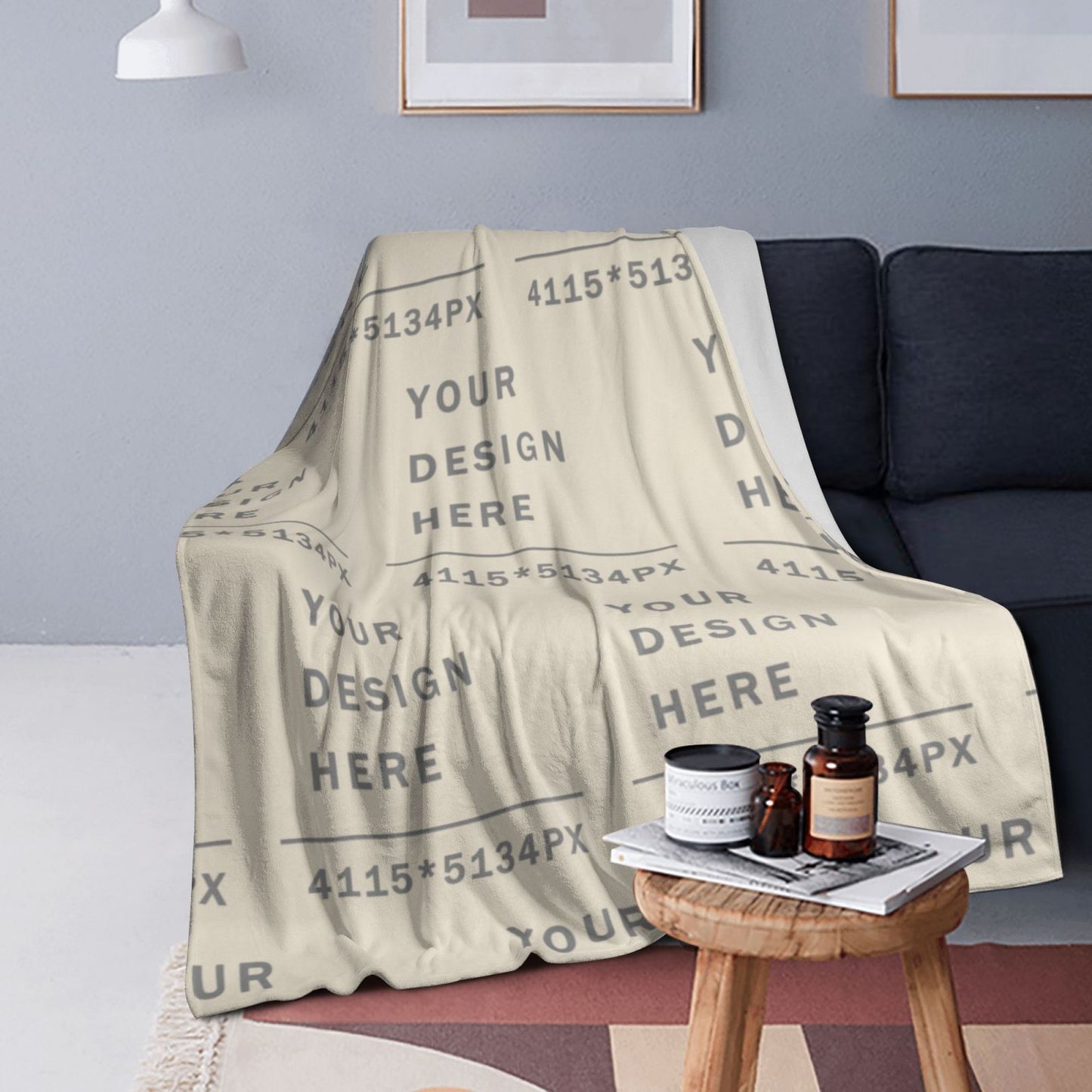 Custom Ultra-Soft Micro Fleece Blanket (vertical styles)-POD