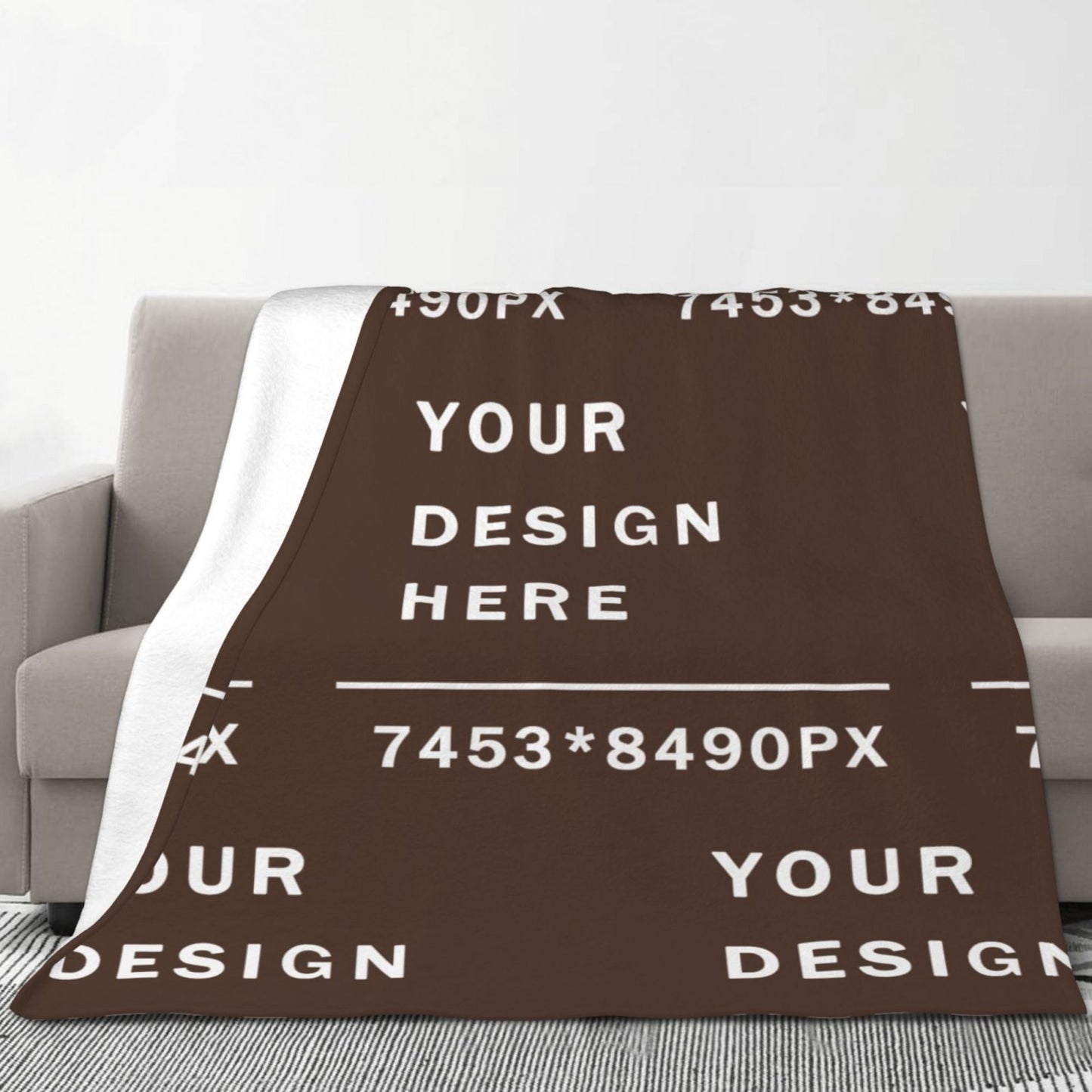 Custom Flannel Blanket -70×80in (vertical styles)-POD
