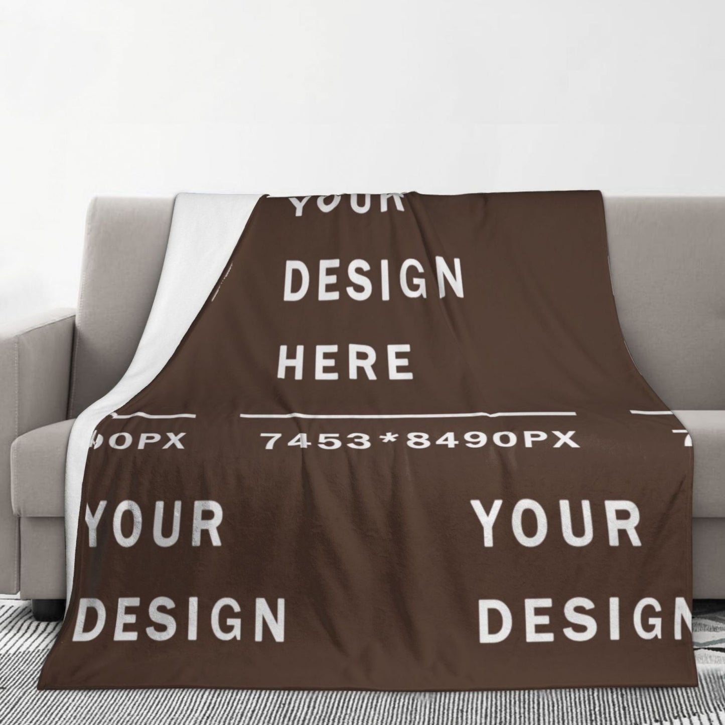 Custom Flannel Blanket -70×80in (vertical styles)-POD