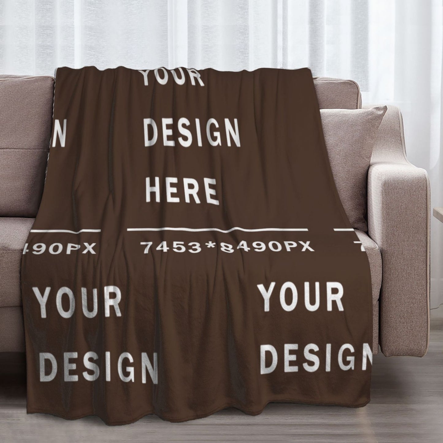 Custom Flannel Blanket -70×80in (vertical styles)-POD