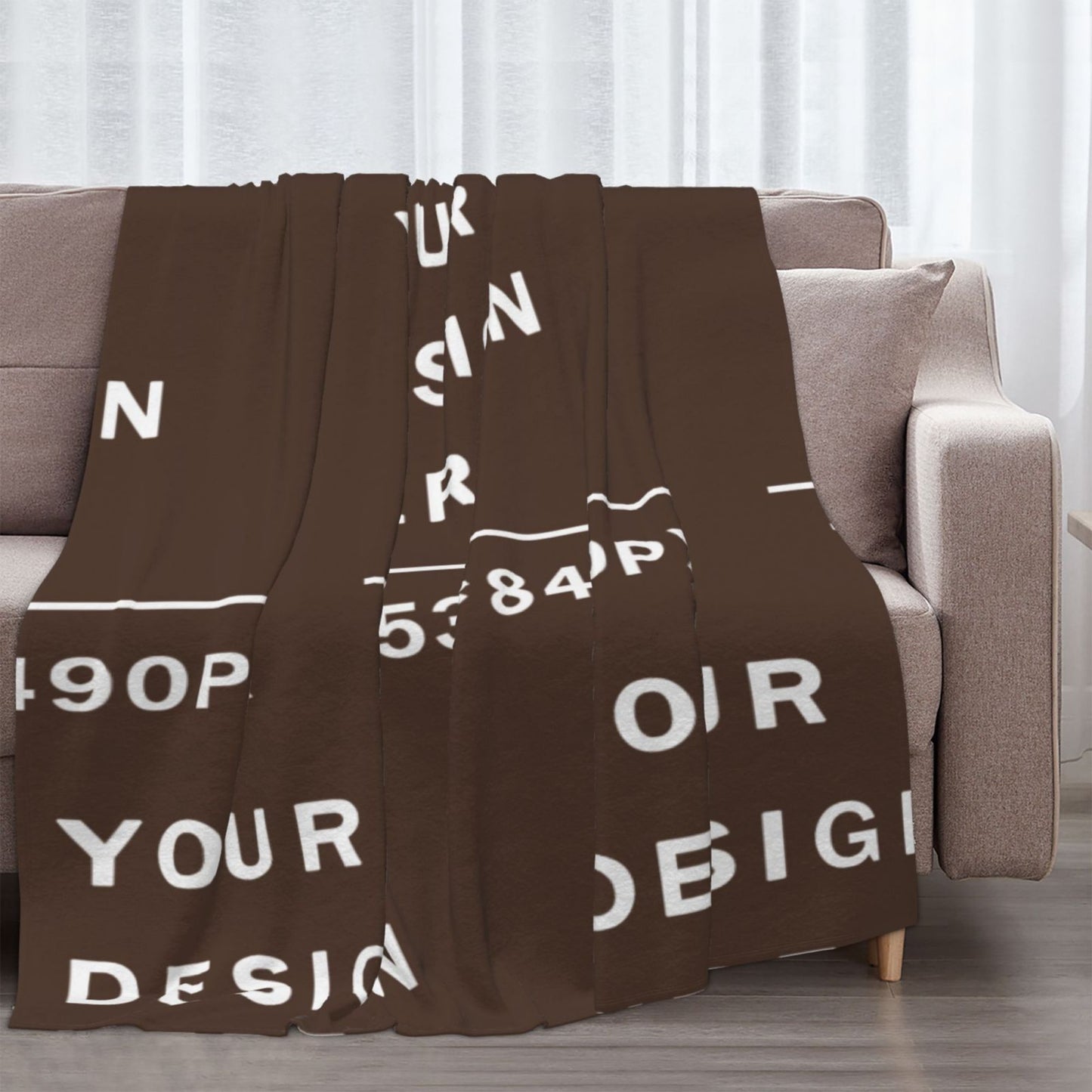 Custom Flannel Blanket -70×80in (vertical styles)-POD