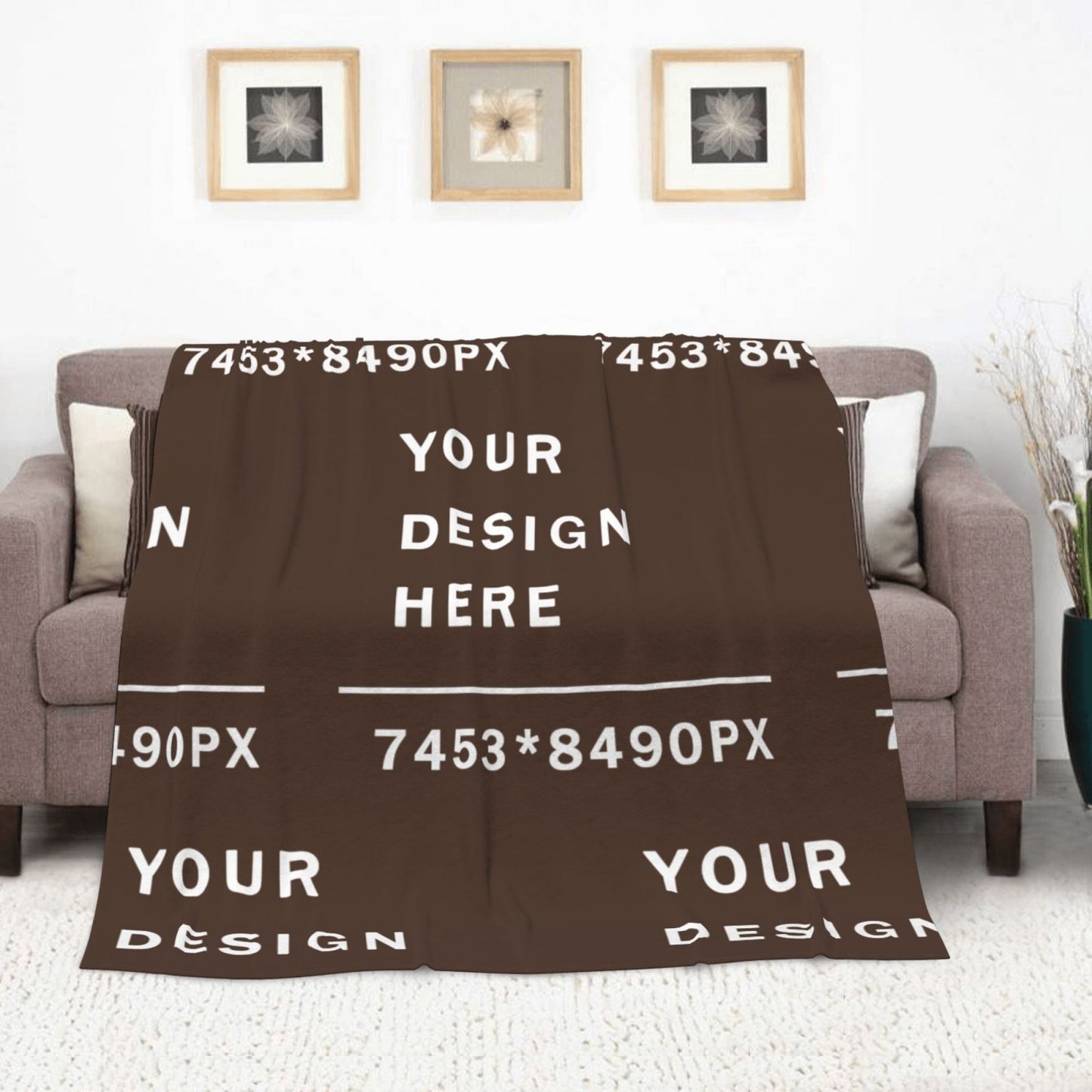 Custom Flannel Blanket -70×80in (vertical styles)-POD