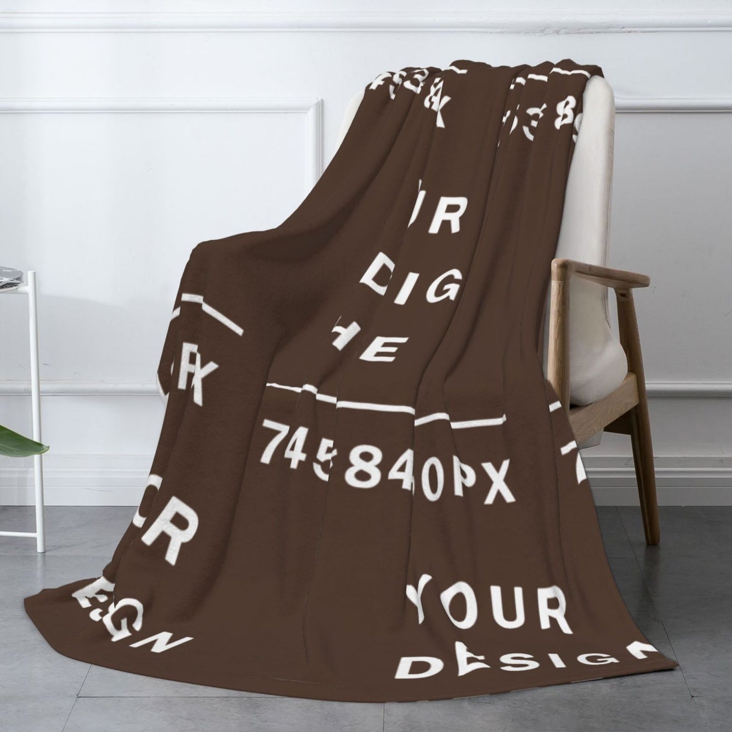 Custom Flannel Blanket -70×80in (vertical styles)-POD