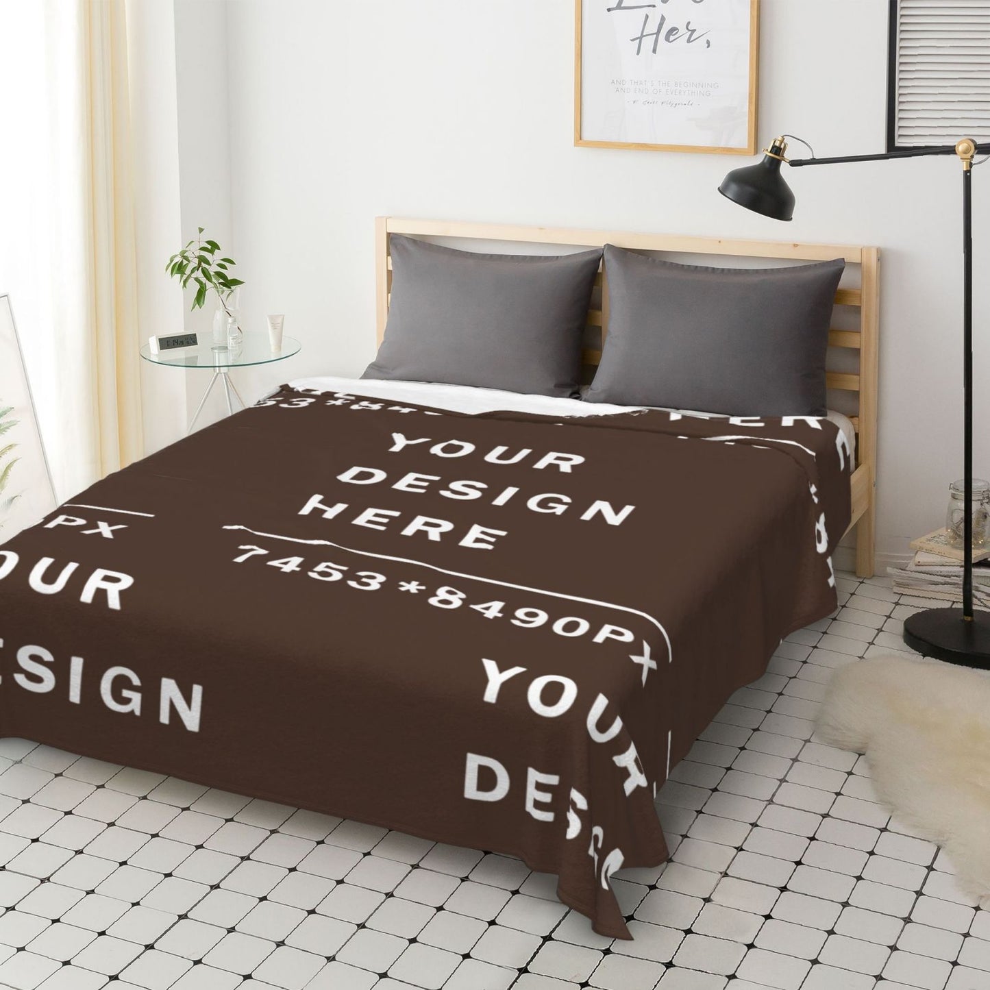 Custom Flannel Blanket -70×80in (vertical styles)-POD