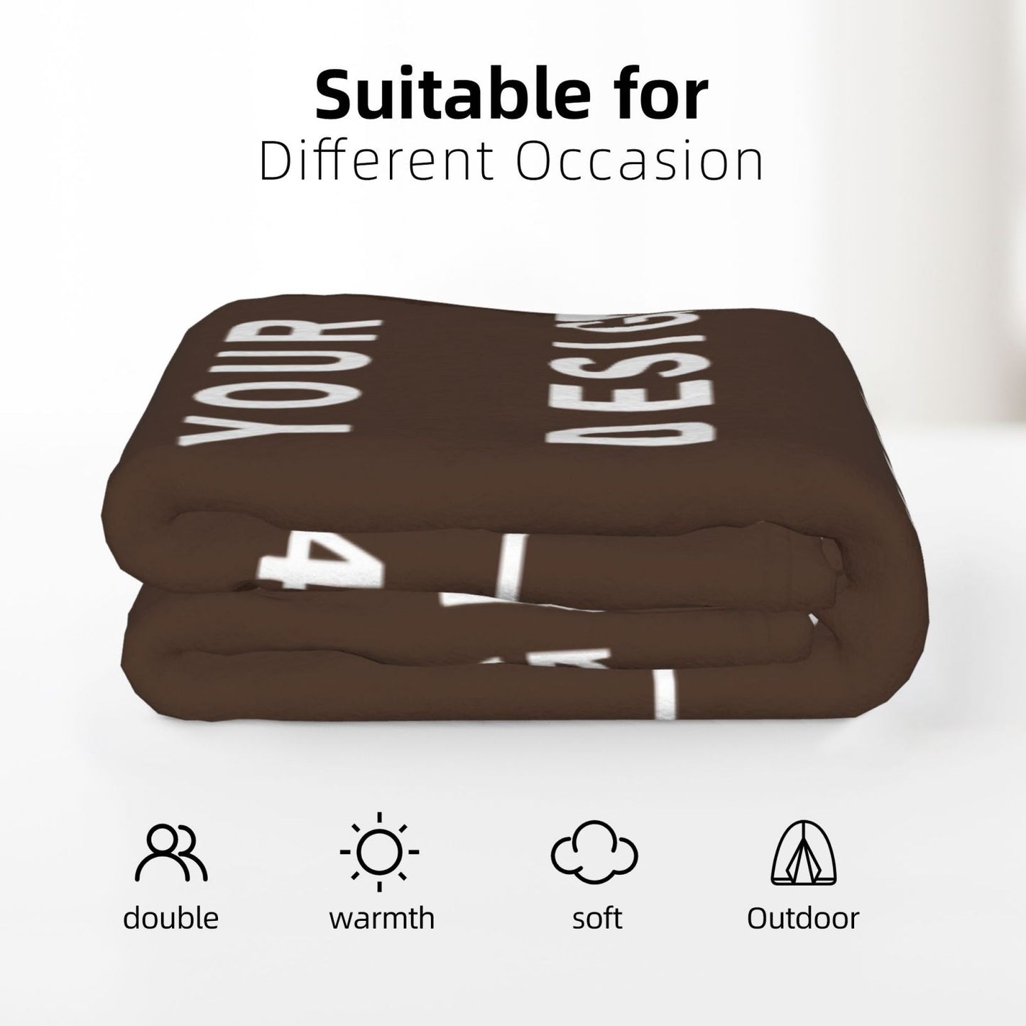 Custom Flannel Blanket -70×80in (vertical styles)-POD