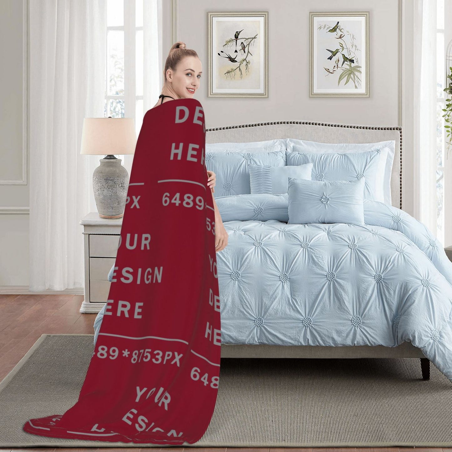 Custom Thickened Flannel Blanket -60×80in (vertical styles)-POD