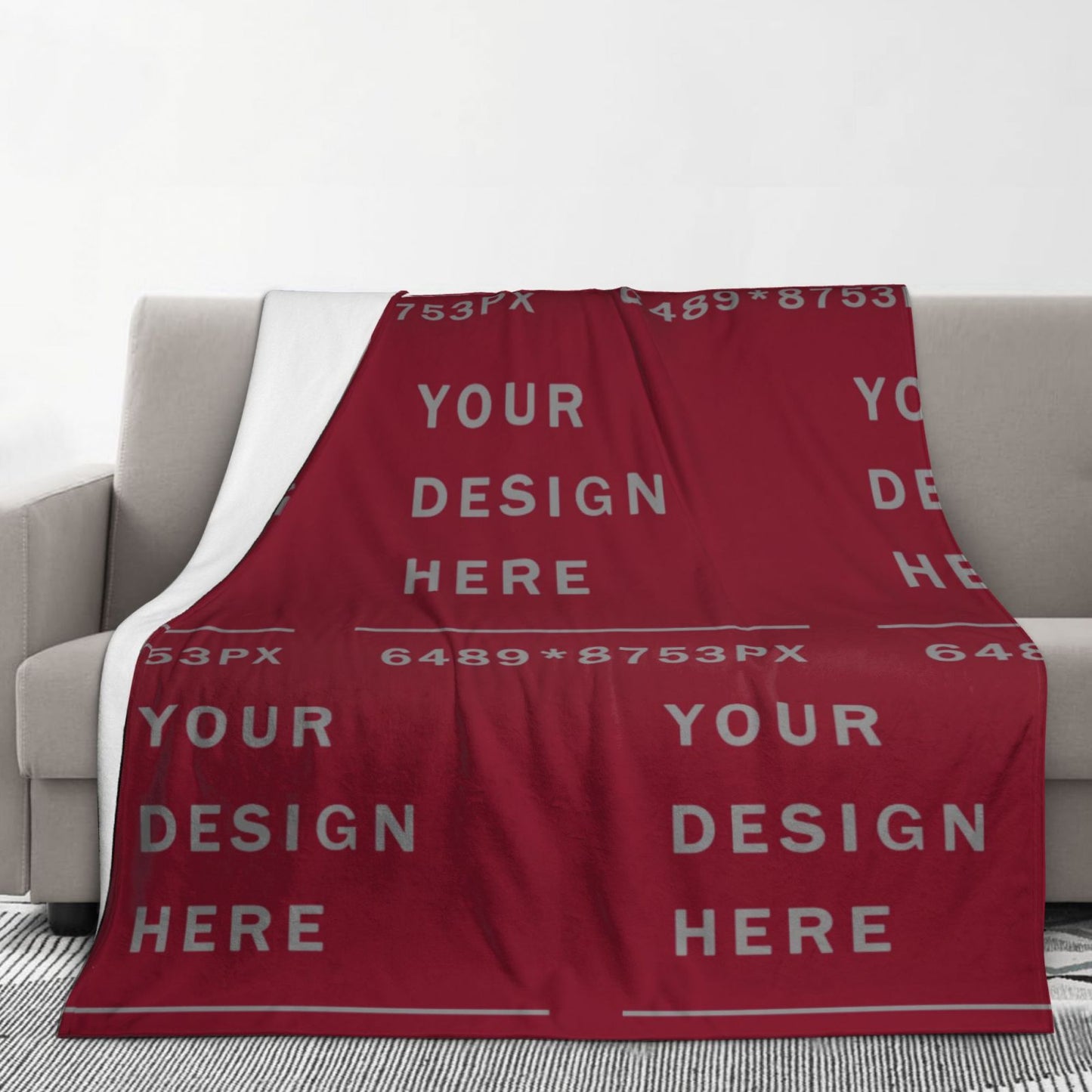 Custom Thickened Flannel Blanket -60×80in (vertical styles)-POD