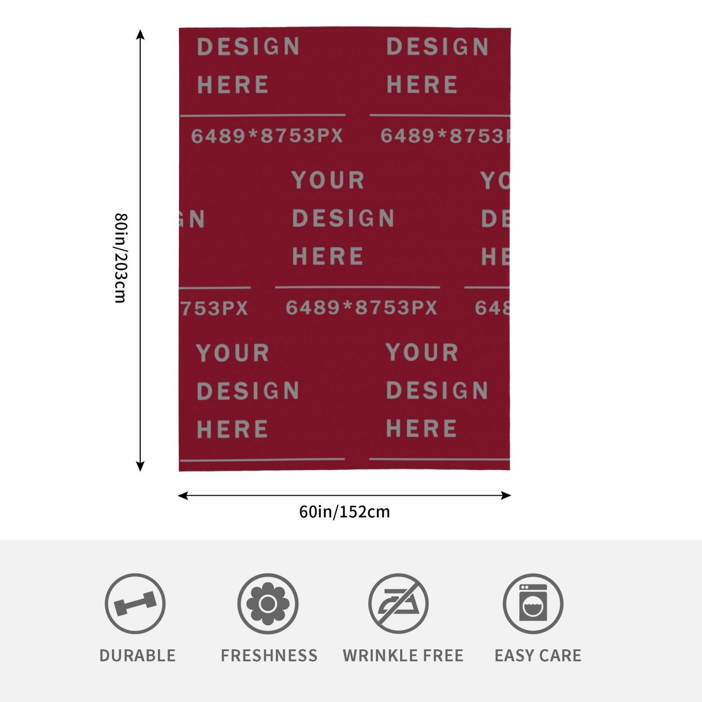 Custom Thickened Flannel Blanket -60×80in (vertical styles)-POD