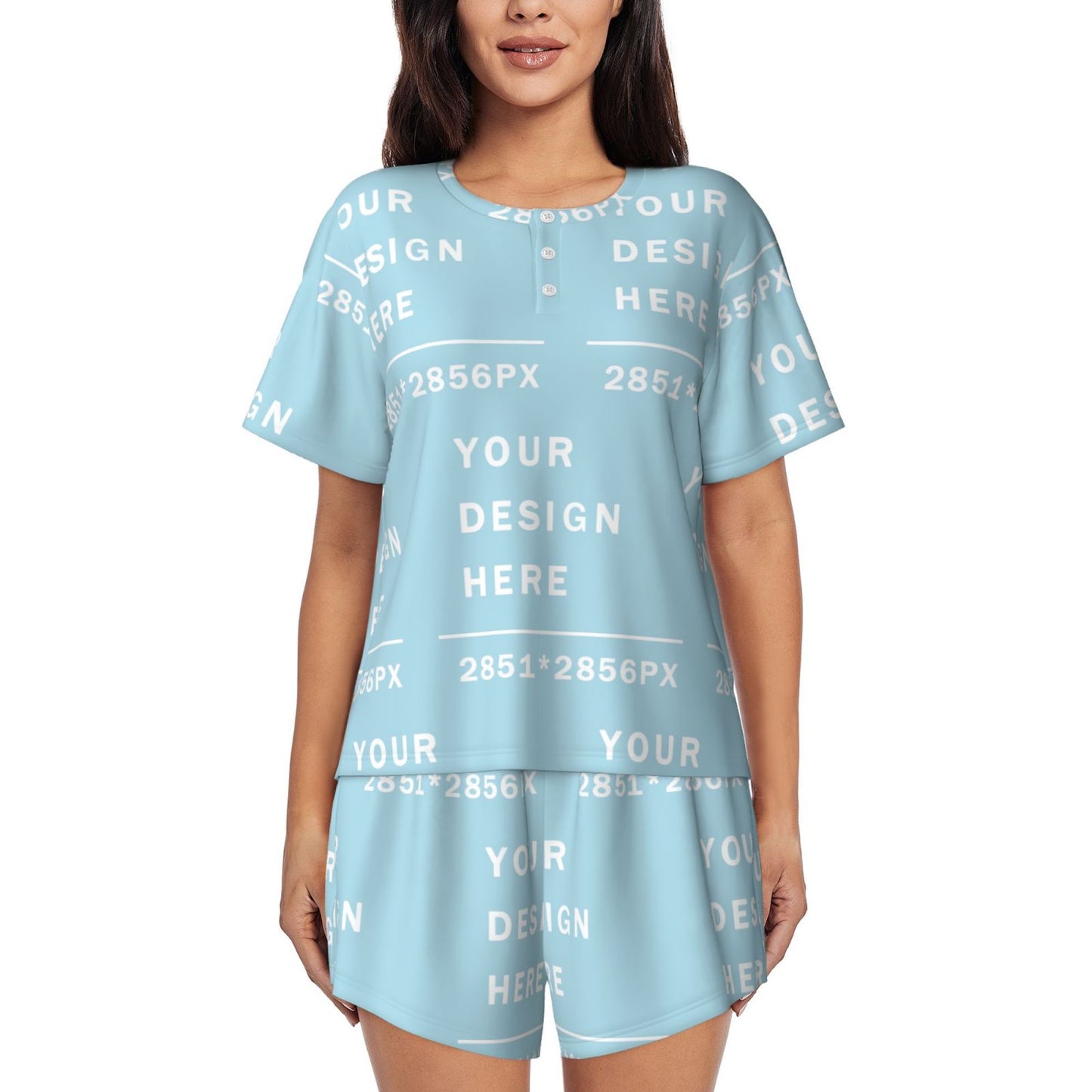 Custom Women's Short-Sleeved Pajama