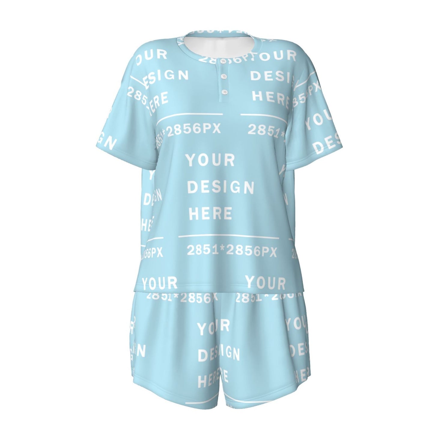 Custom Women's Short-Sleeved Pajama
