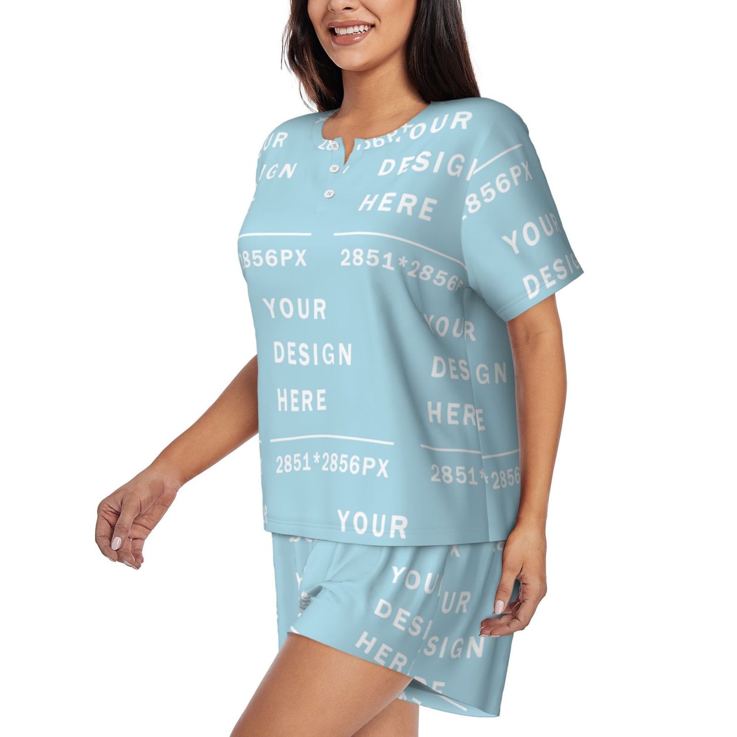Custom Women's Short-Sleeved Pajama