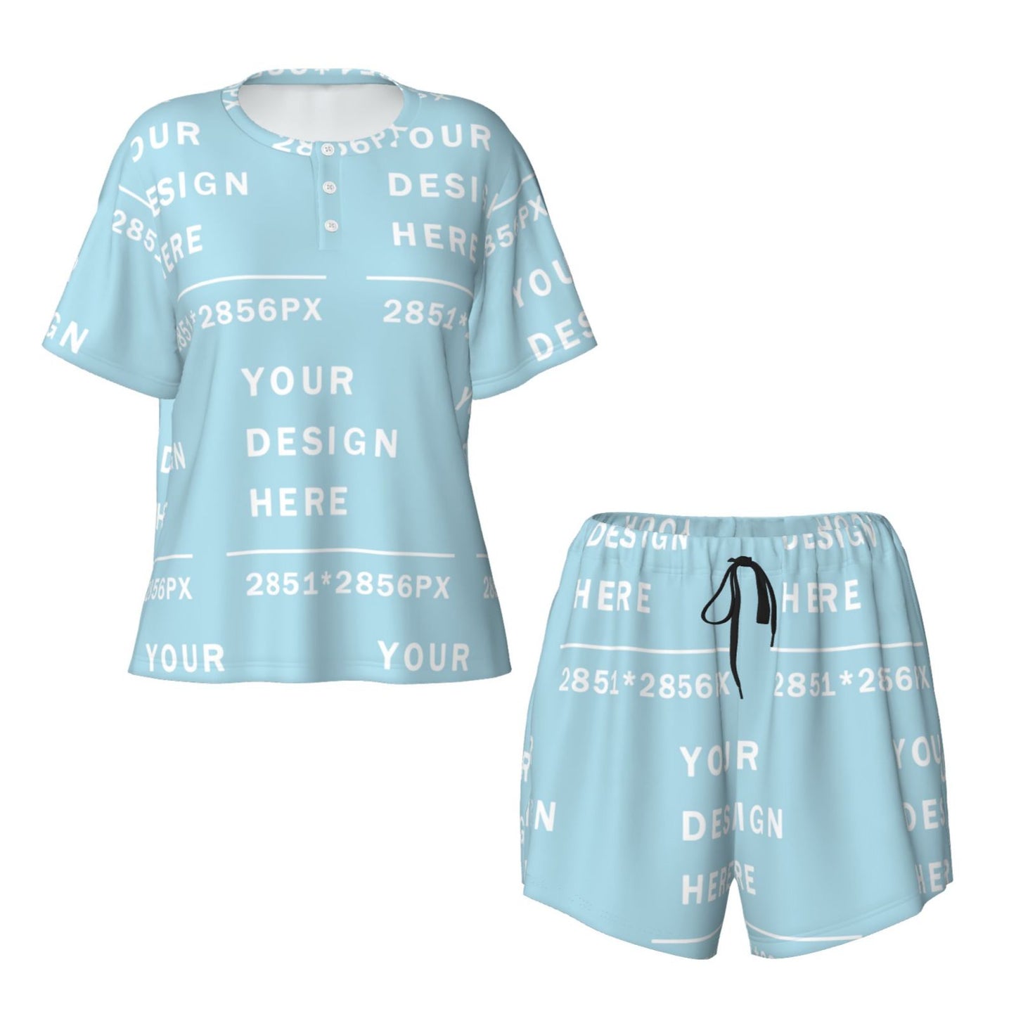 Custom Women's Short-Sleeved Pajama