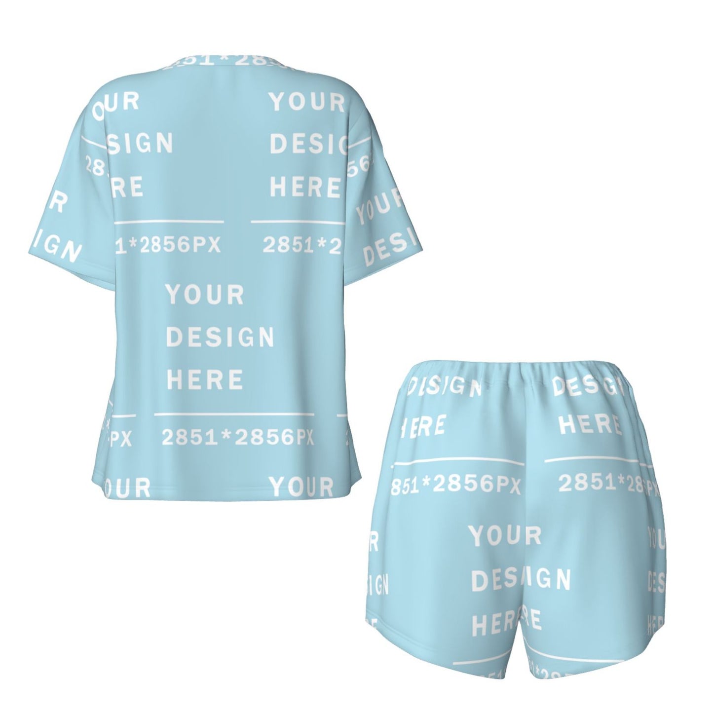 Custom Women's Short-Sleeved Pajama