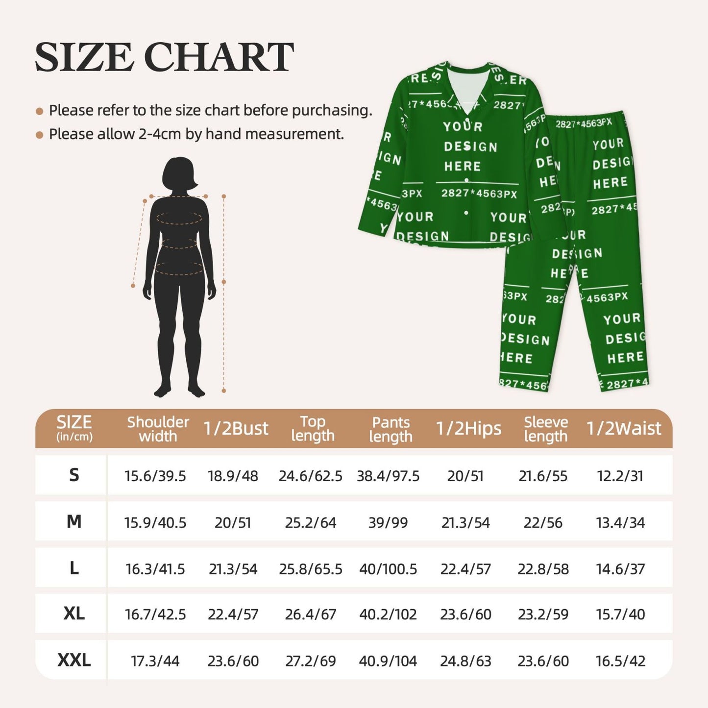 Custom Women's Long-Sleeved Pajama Set