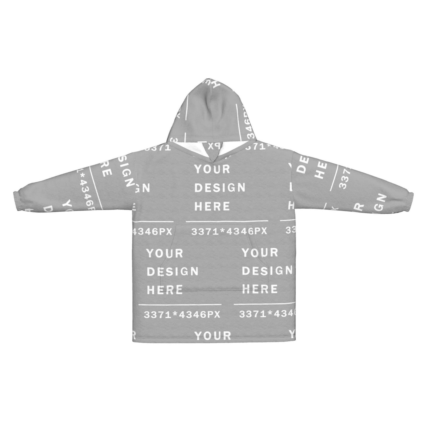 Custom flannel Blanket Hoodie (women) -Full printed