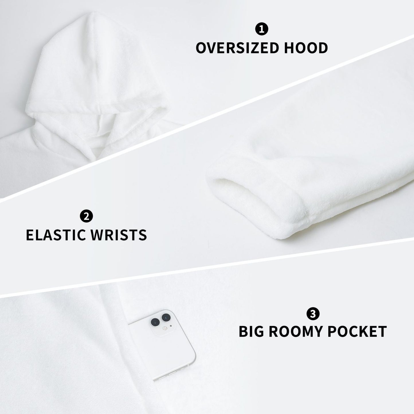 Custom flannel Blanket Hoodie (women) -Full printed