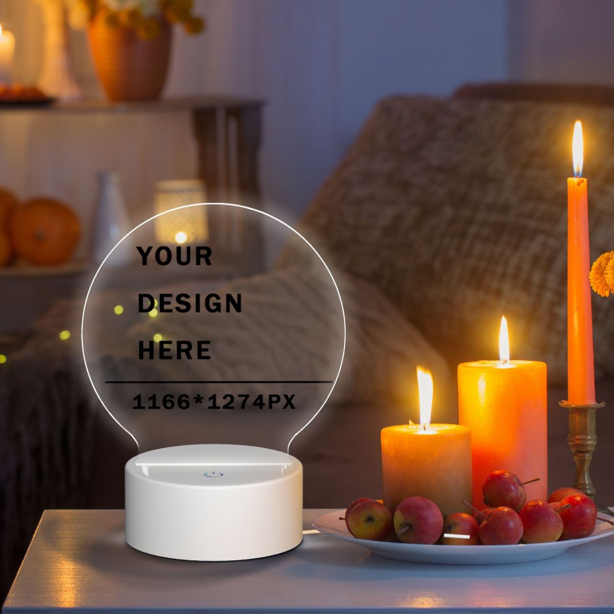 Round Acrylic Night Light