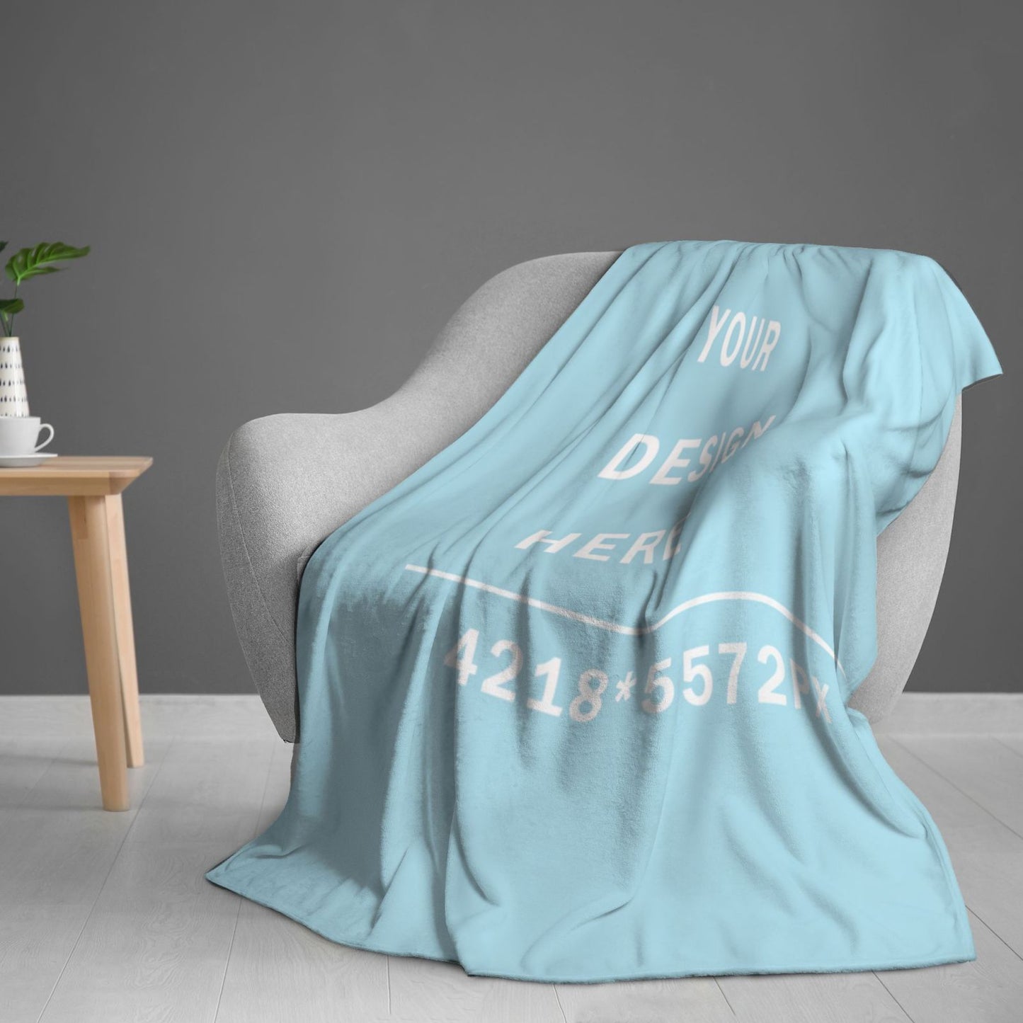 Custom 280g   Soft Flannel Blanket(vertical styles)-POD