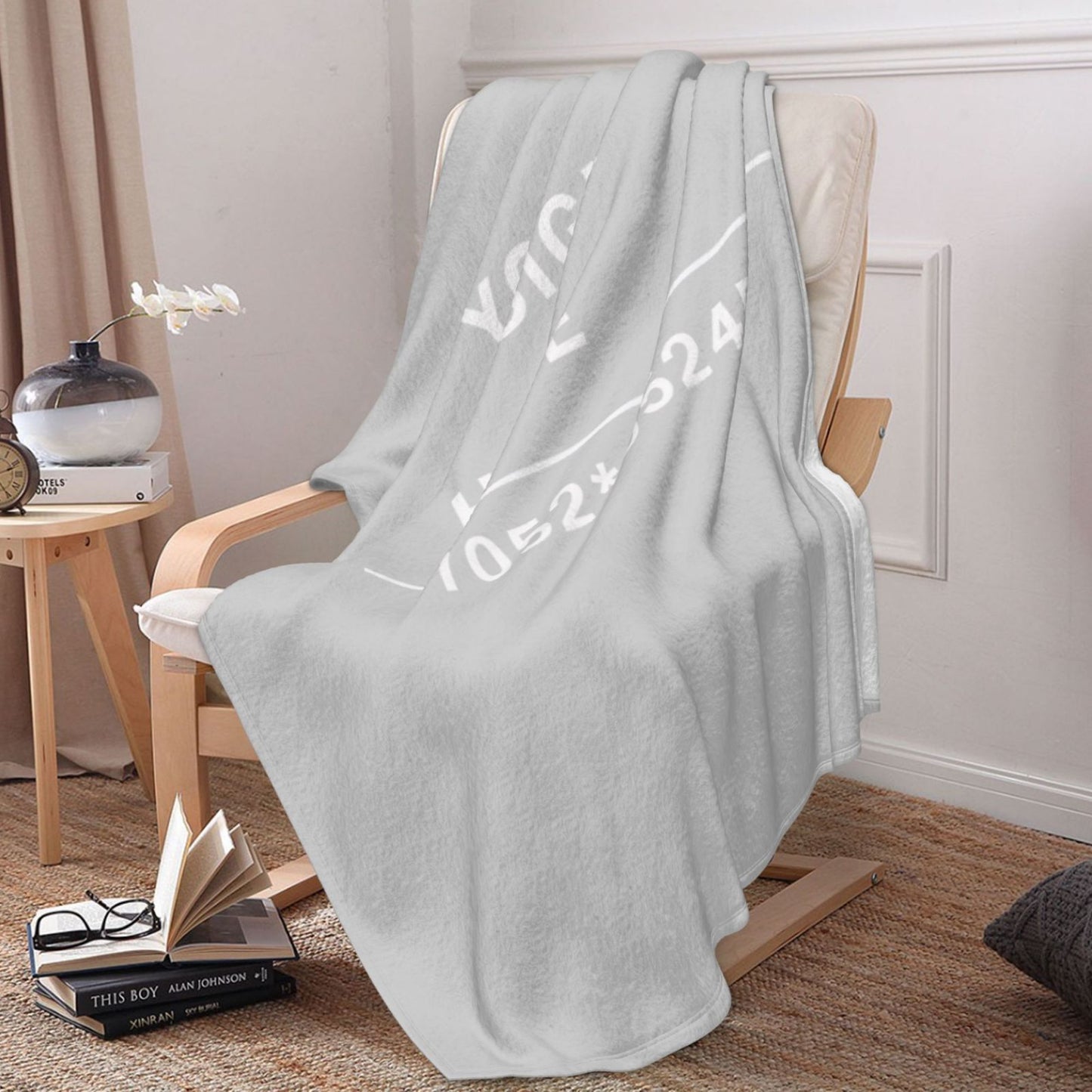 Custom Flannel Blanket -66×90in  (vertical styles)-POD