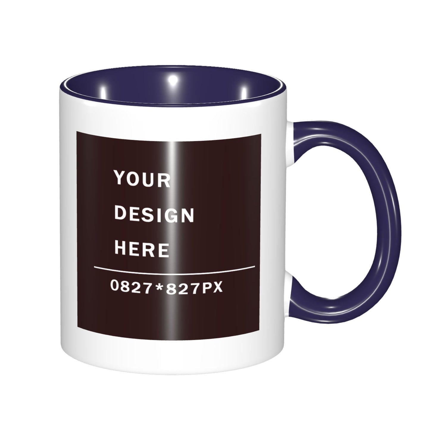 Design your Mug -Bicolor Ceramic Mug -Two Side Printed