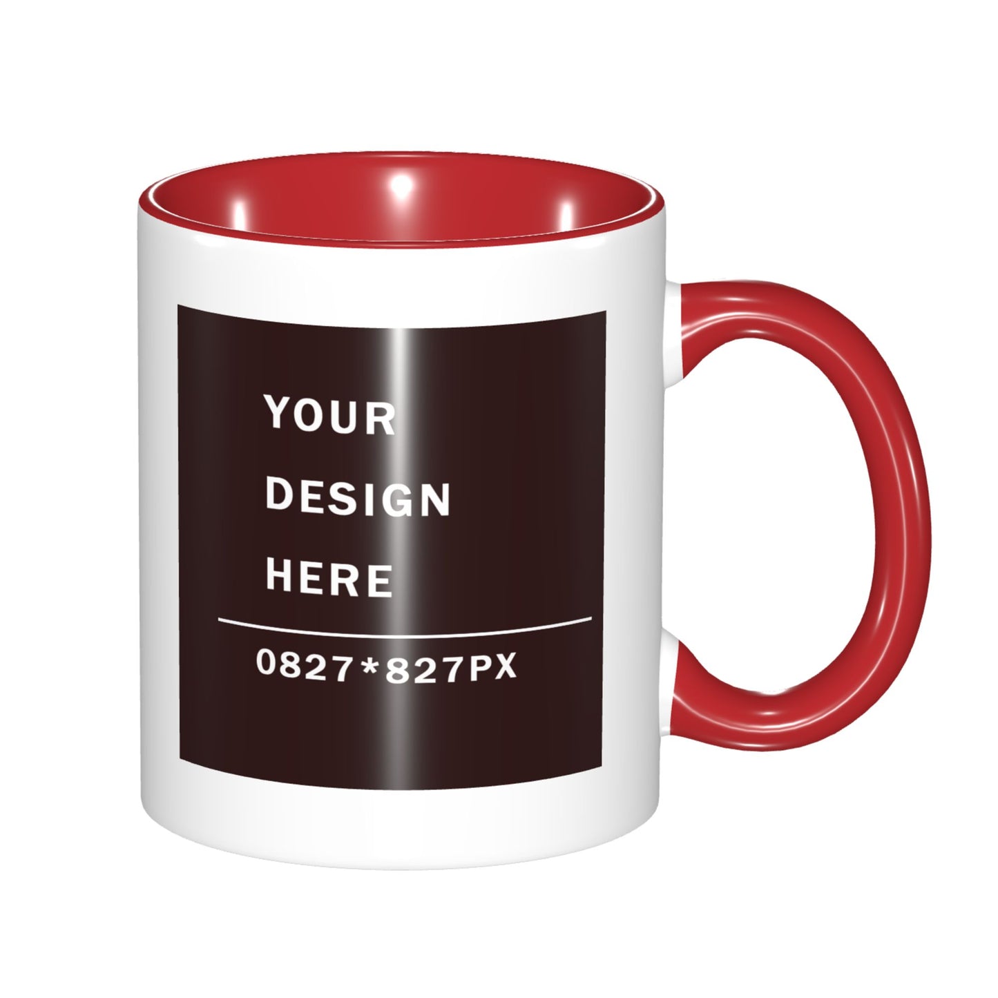 Design your Mug -Bicolor Ceramic Mug -Two Side Printed