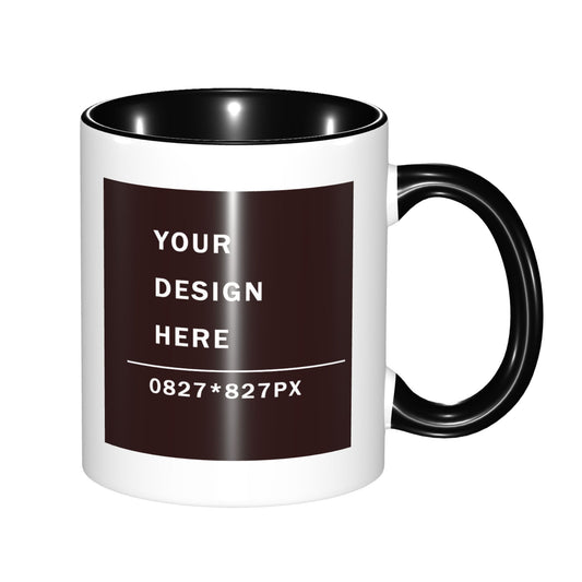 Design your Mug -Bicolor Ceramic Mug -Two Side Printed