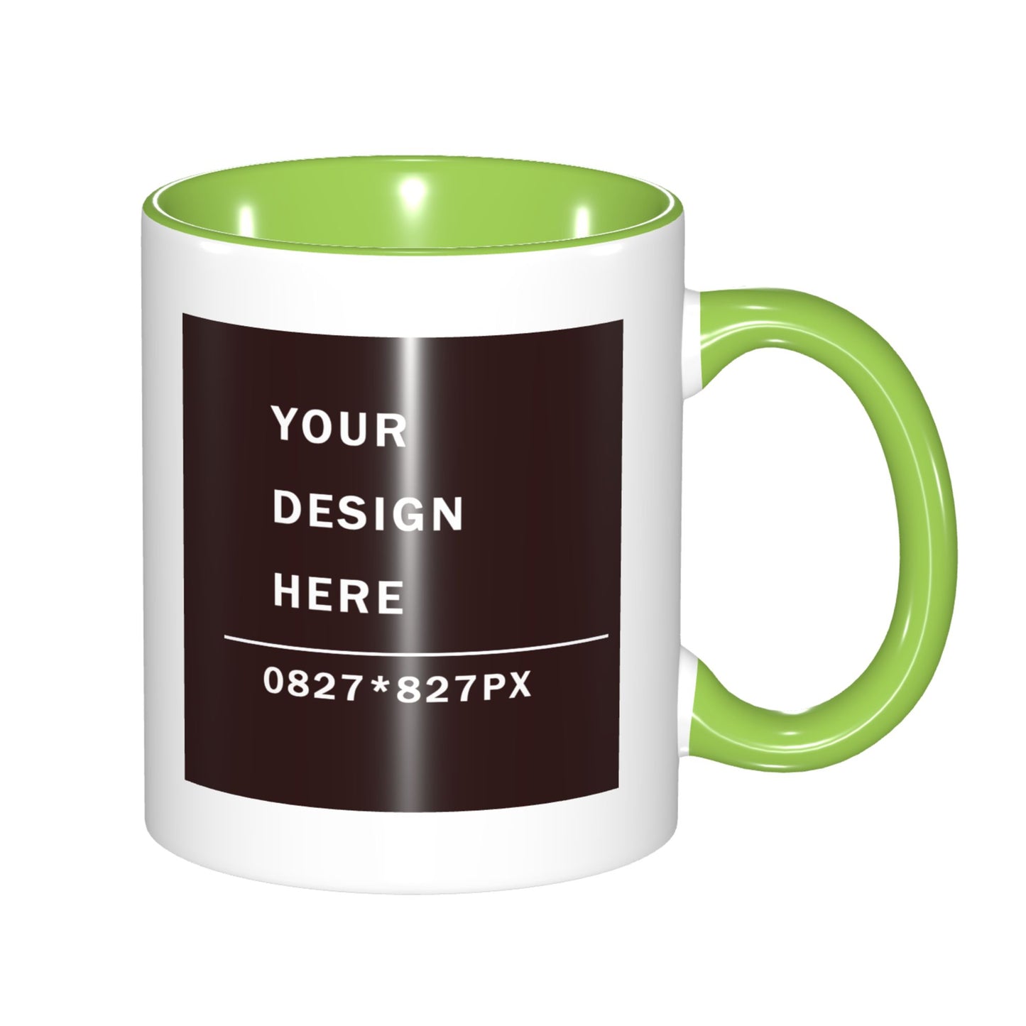 Design your Mug -Bicolor Ceramic Mug -Two Side Printed