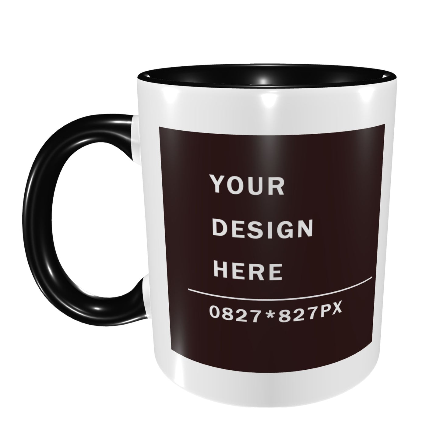 Design your Mug -Bicolor Ceramic Mug -Two Side Printed