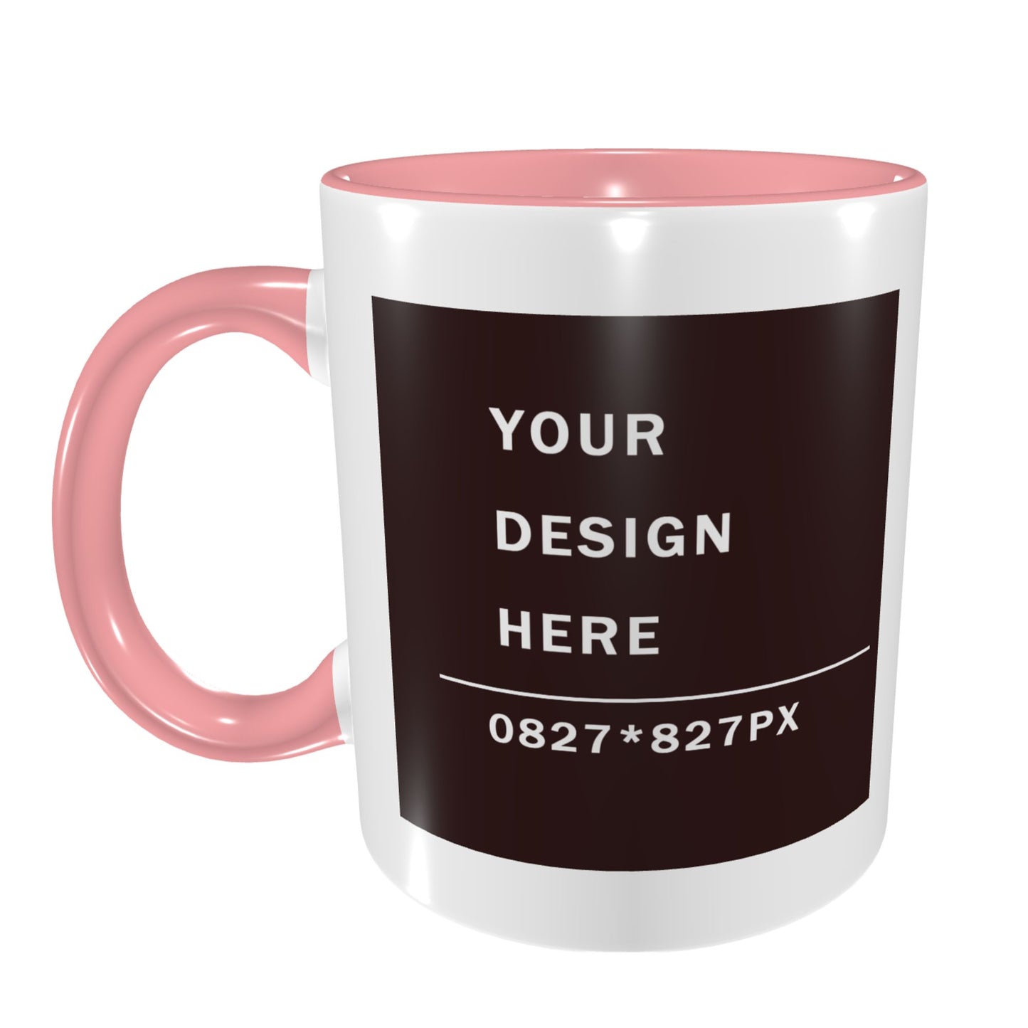 Design your Mug -Bicolor Ceramic Mug -Two Side Printed