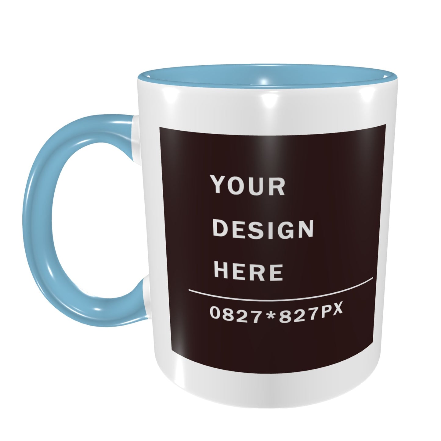 Design your Mug -Bicolor Ceramic Mug -Two Side Printed