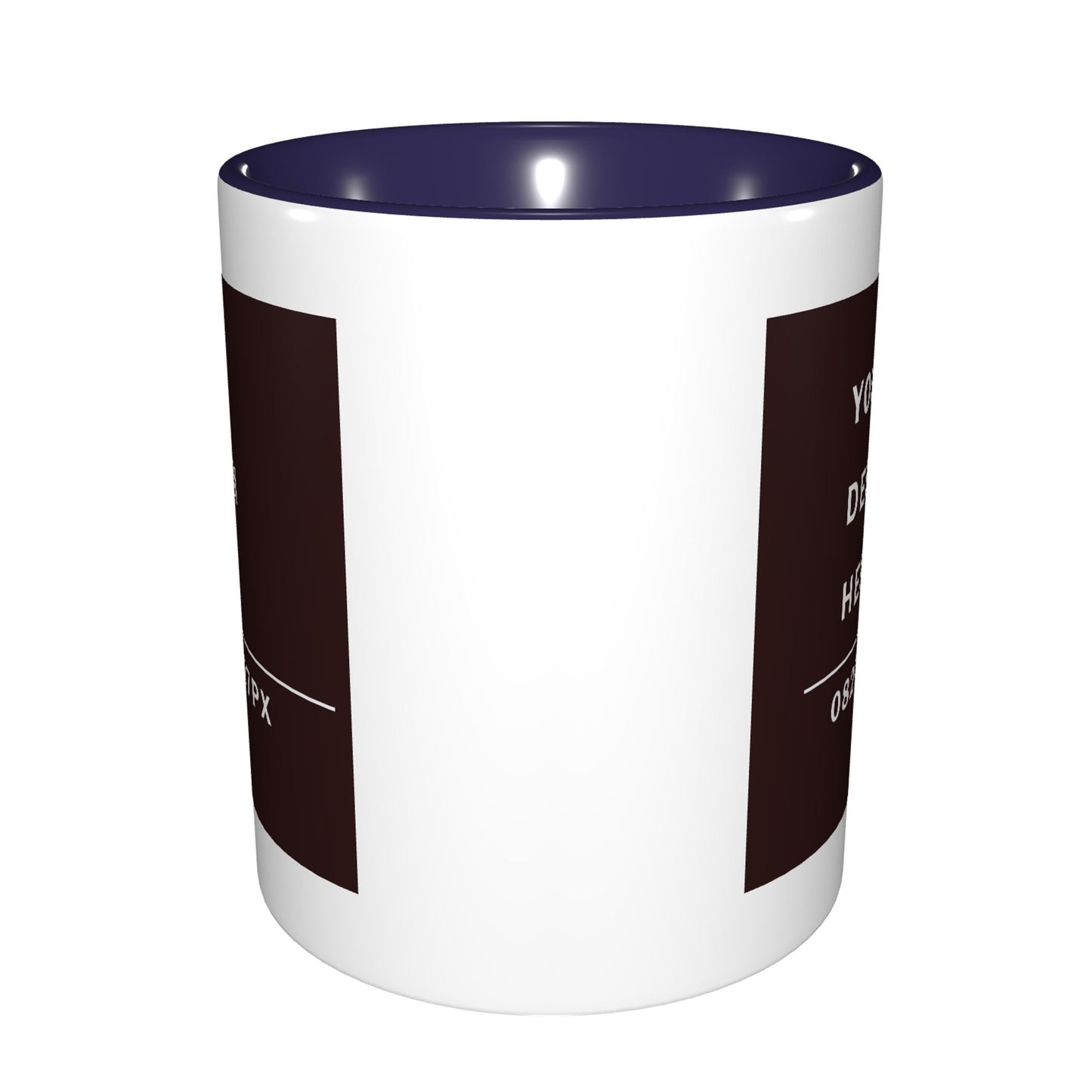 Design your Mug -Bicolor Ceramic Mug -Two Side Printed