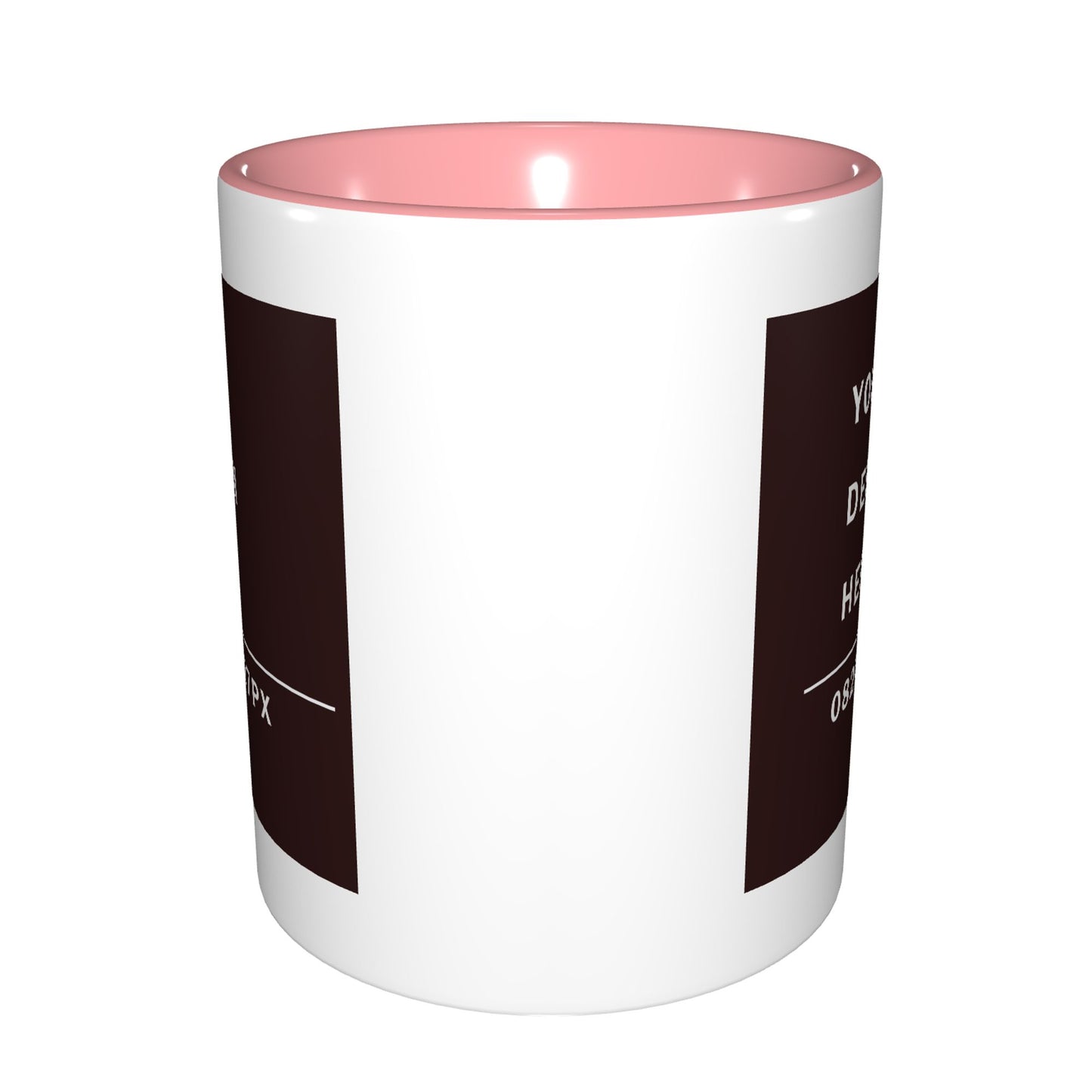 Design your Mug -Bicolor Ceramic Mug -Two Side Printed