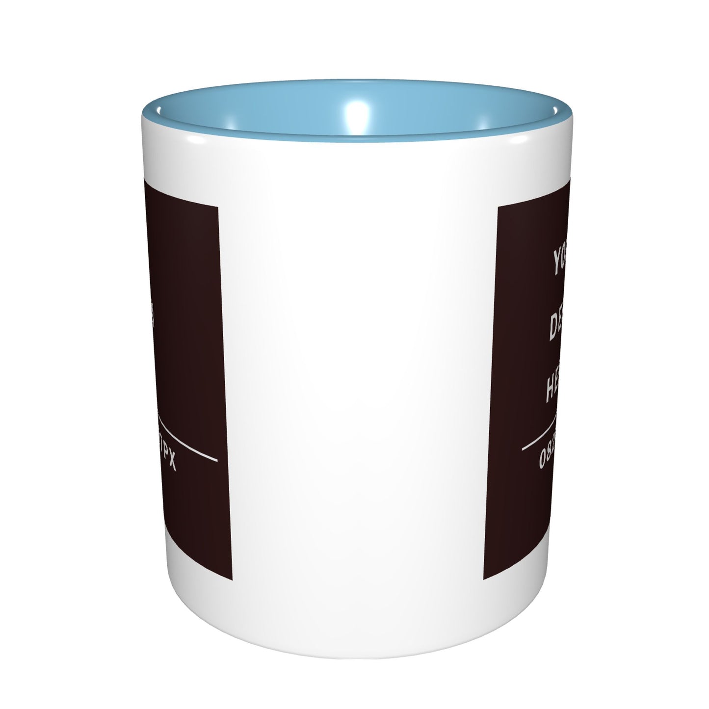 Design your Mug -Bicolor Ceramic Mug -Two Side Printed