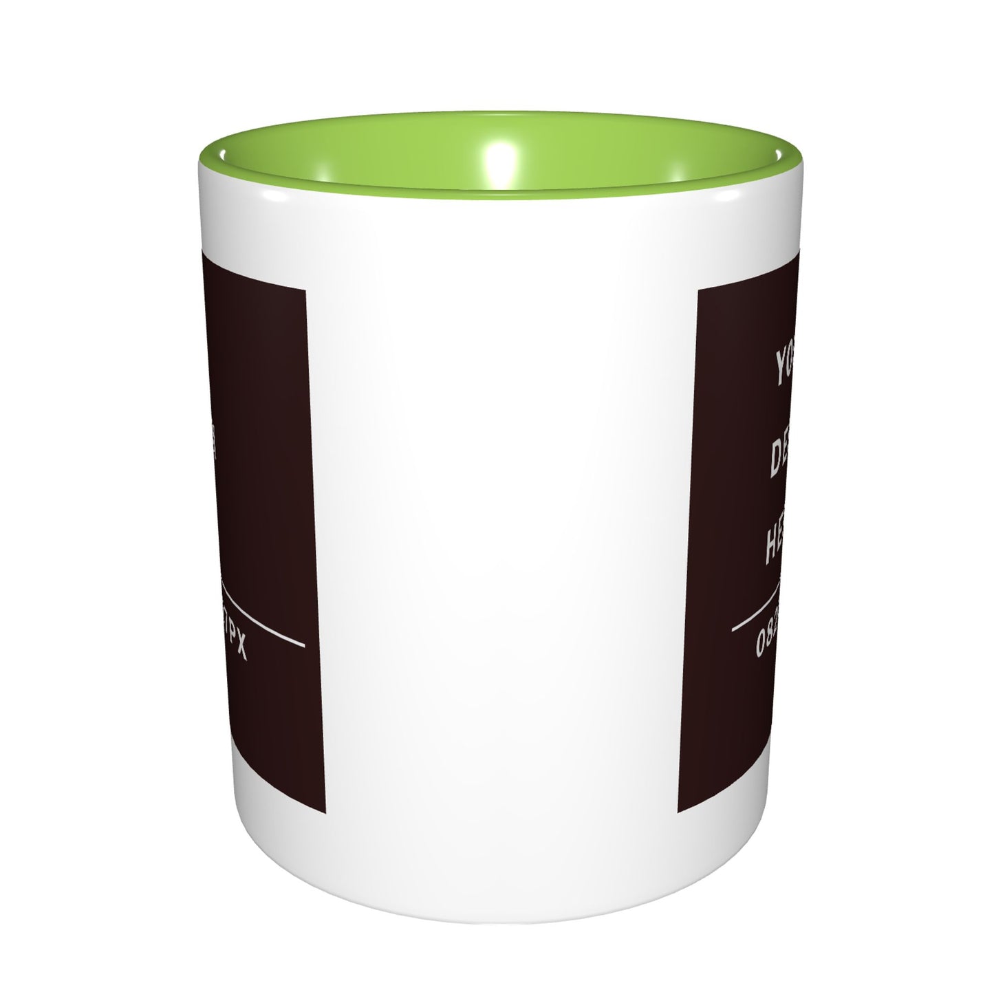 Design your Mug -Bicolor Ceramic Mug -Two Side Printed