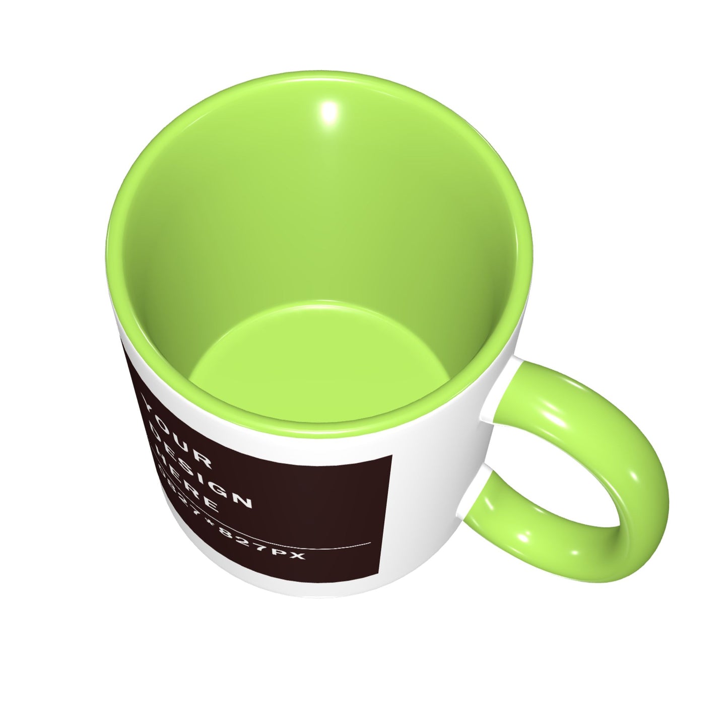 Design your Mug -Bicolor Ceramic Mug -Two Side Printed