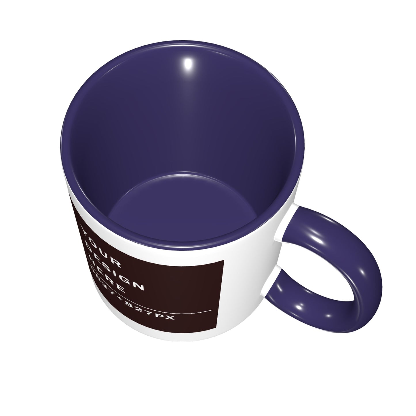 Design your Mug -Bicolor Ceramic Mug -Two Side Printed