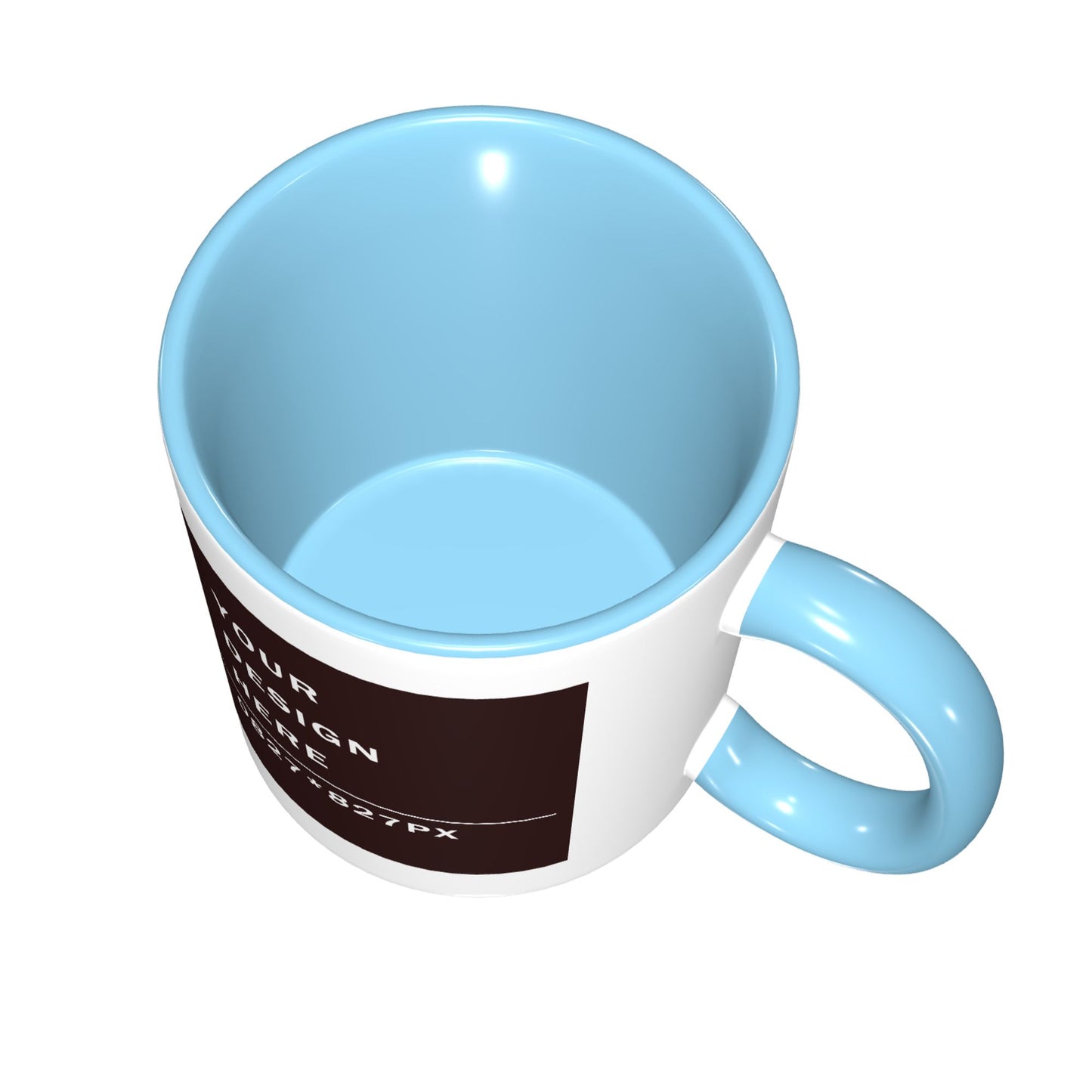 Design your Mug -Bicolor Ceramic Mug -Two Side Printed