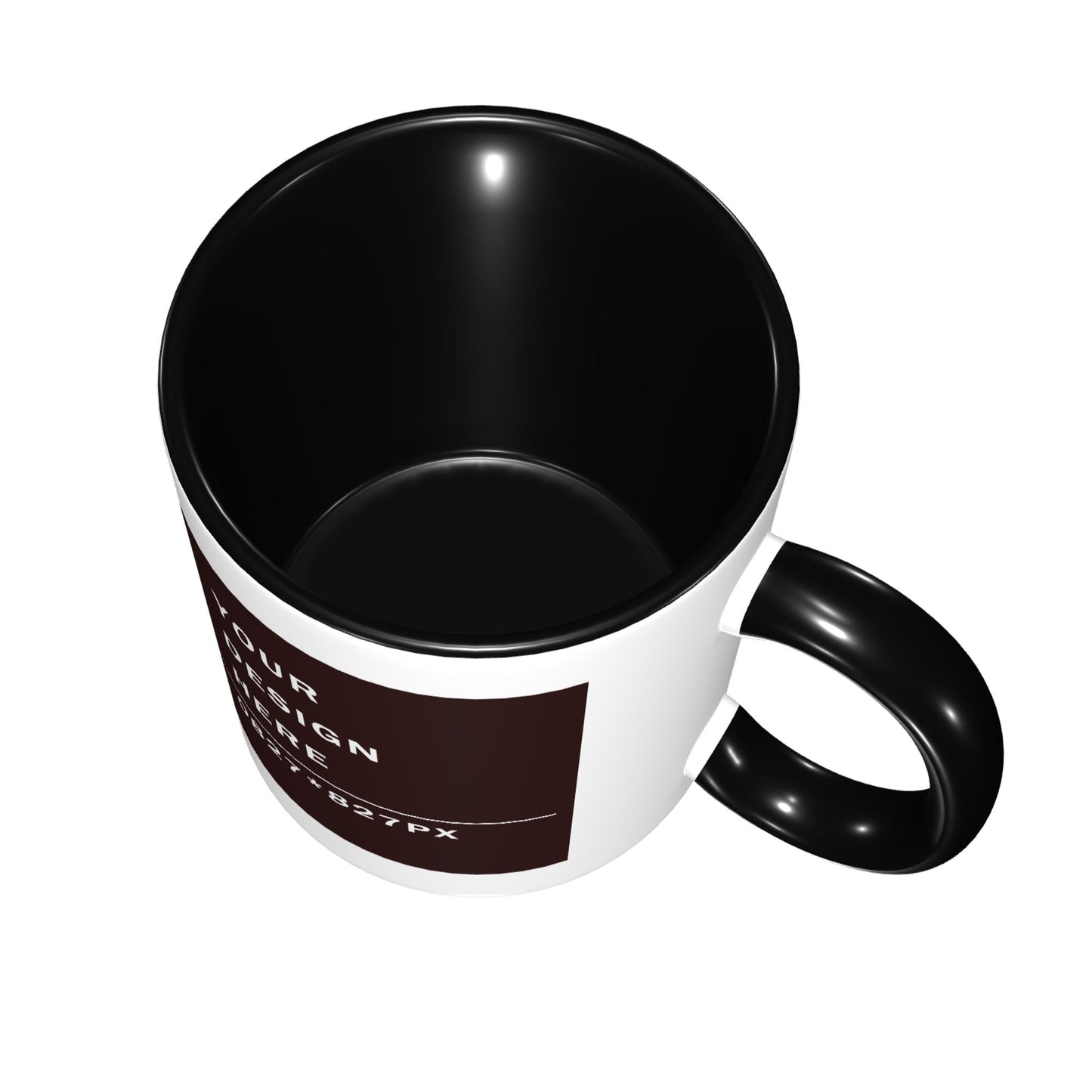 Design your Mug -Bicolor Ceramic Mug -Two Side Printed