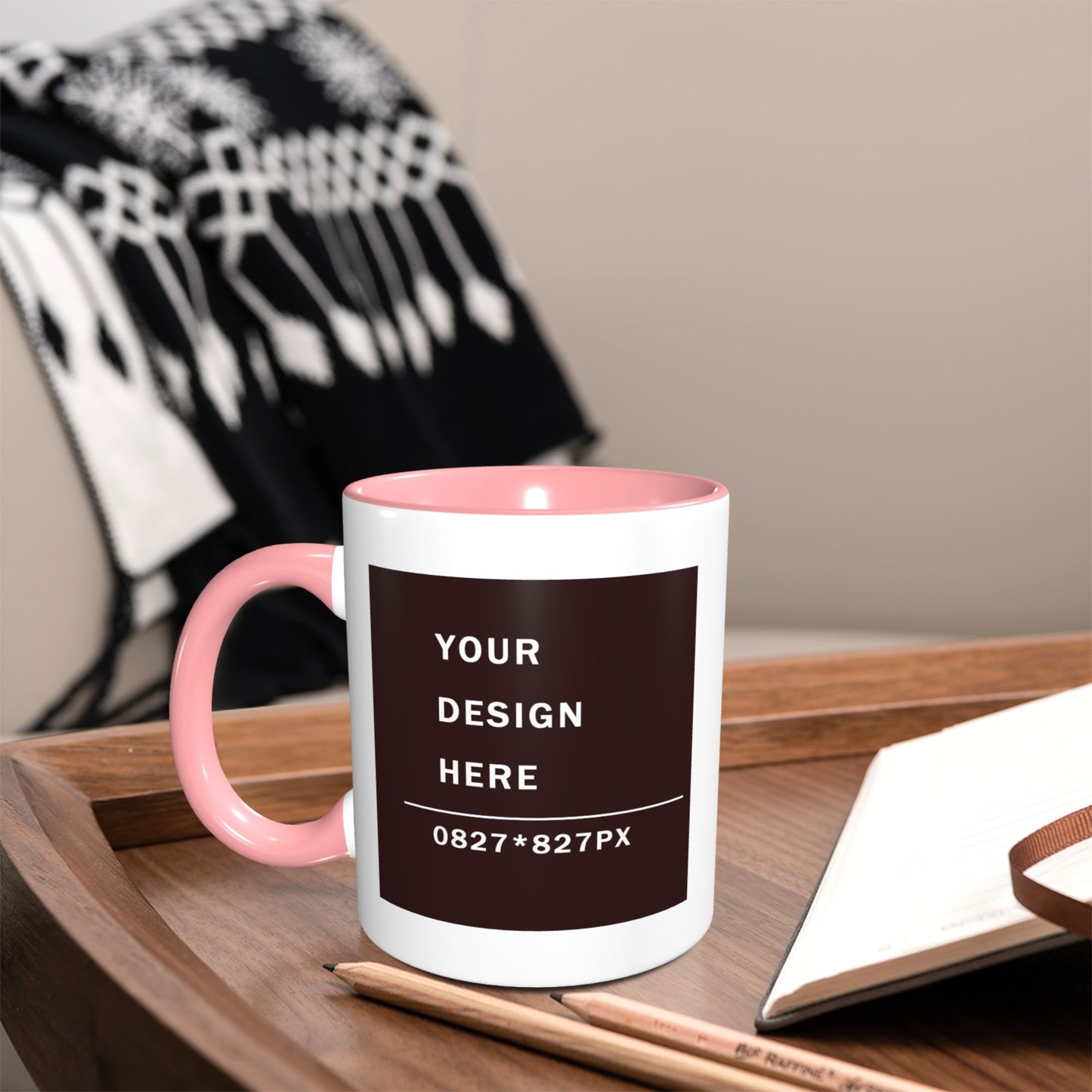 Design your Mug -Bicolor Ceramic Mug -Two Side Printed