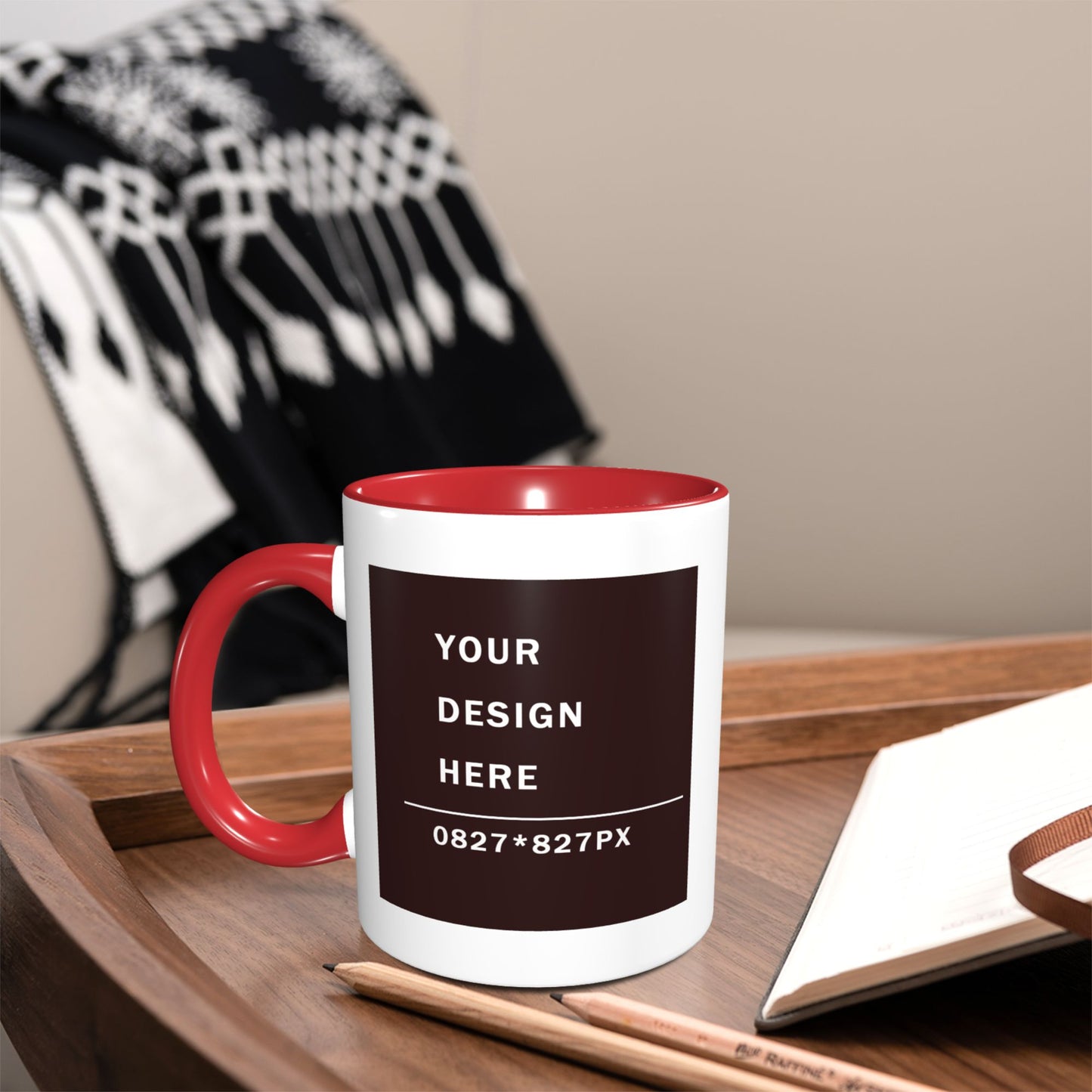 Design your Mug -Bicolor Ceramic Mug -Two Side Printed