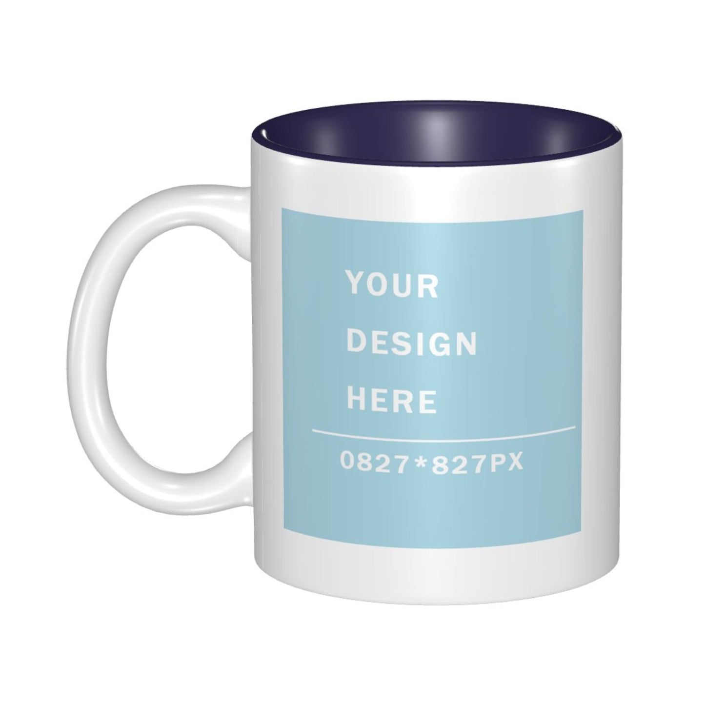 Design your Mug -Inner Color Ceramic Mug-Two Side Printed