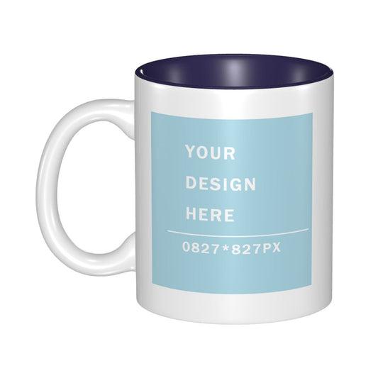 Design your Mug -Inner Color Ceramic Mug-Two Side Printed