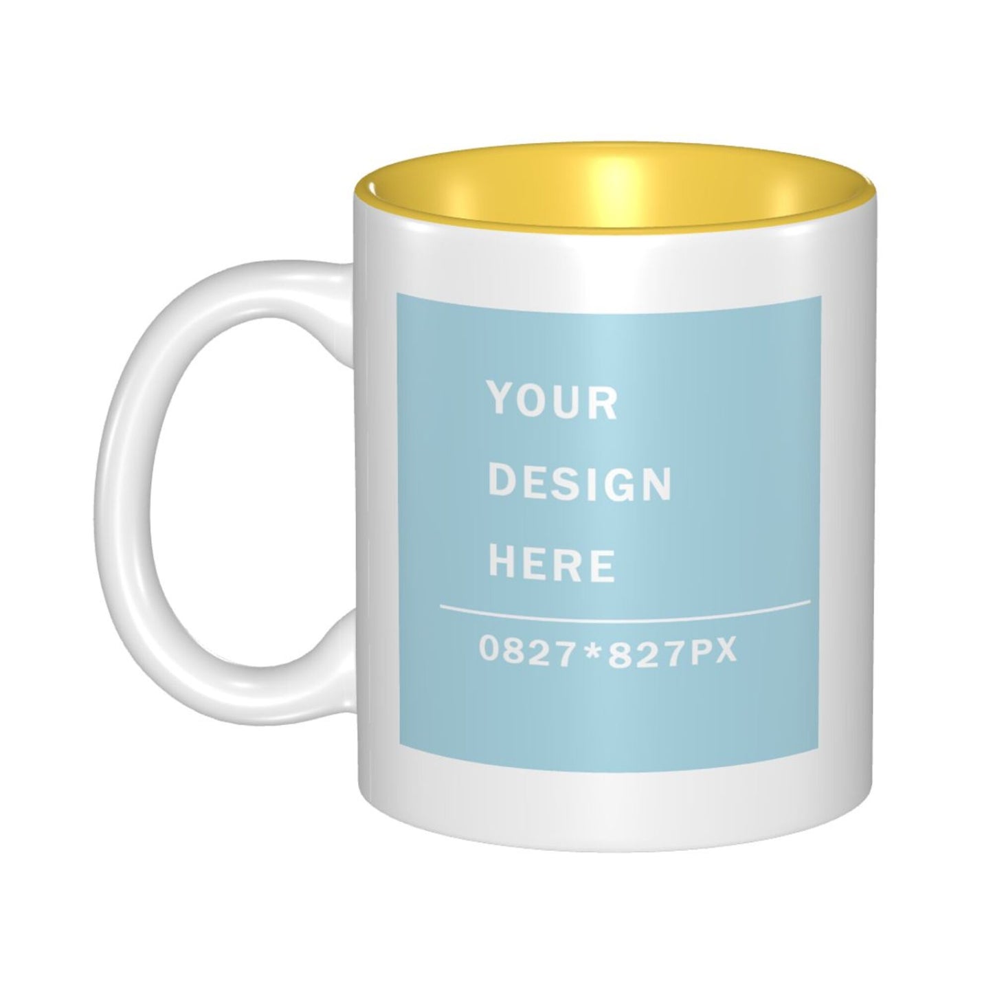 Design your Mug -Inner Color Ceramic Mug-Two Side Printed