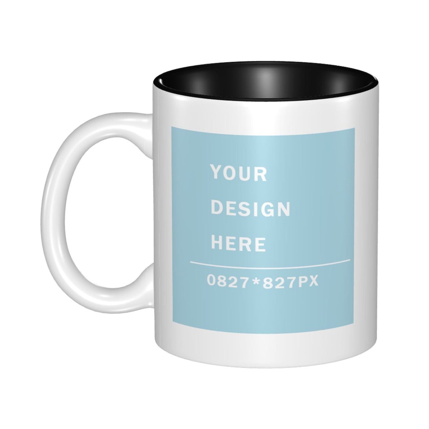 Design your Mug -Inner Color Ceramic Mug-Two Side Printed