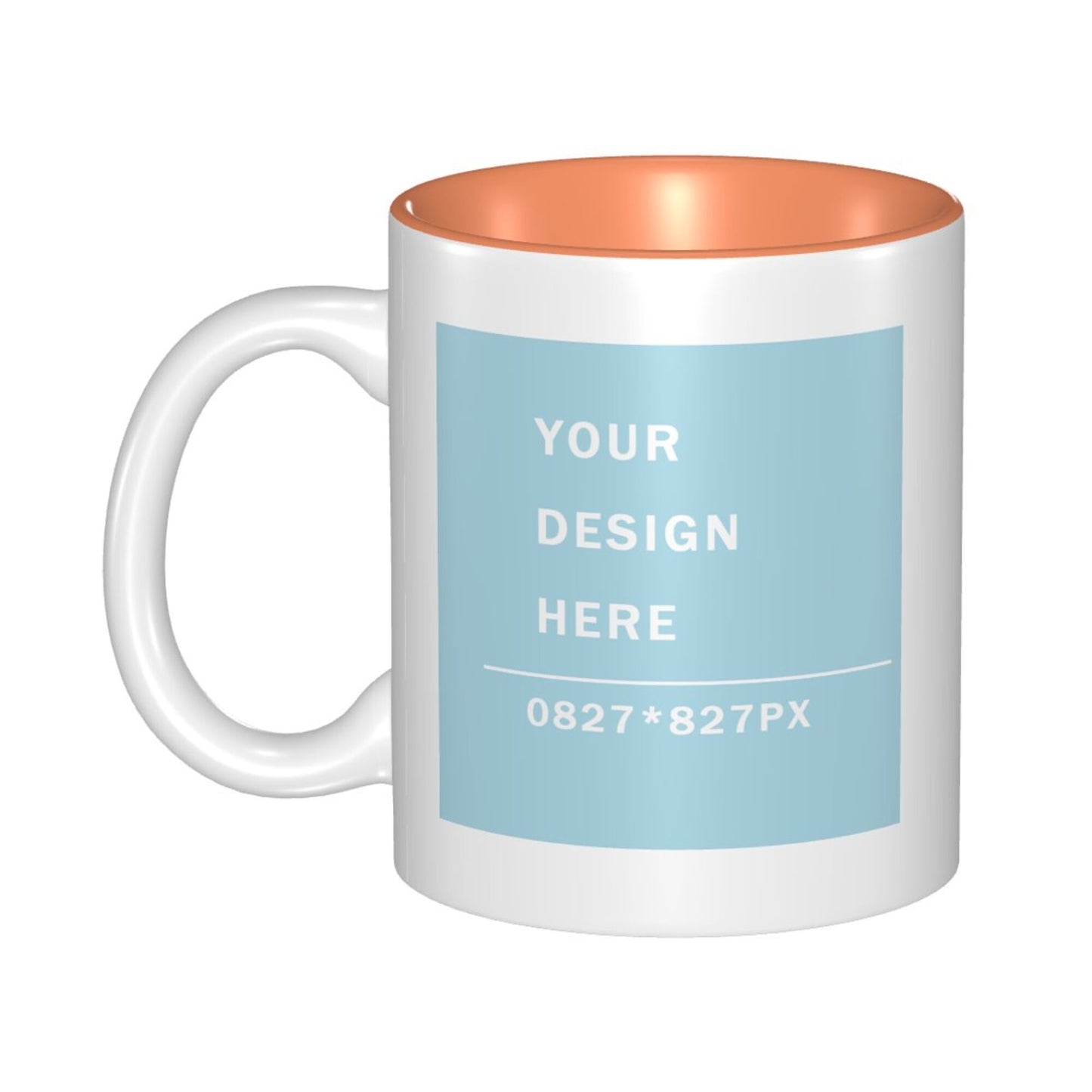 Design your Mug -Inner Color Ceramic Mug-Two Side Printed