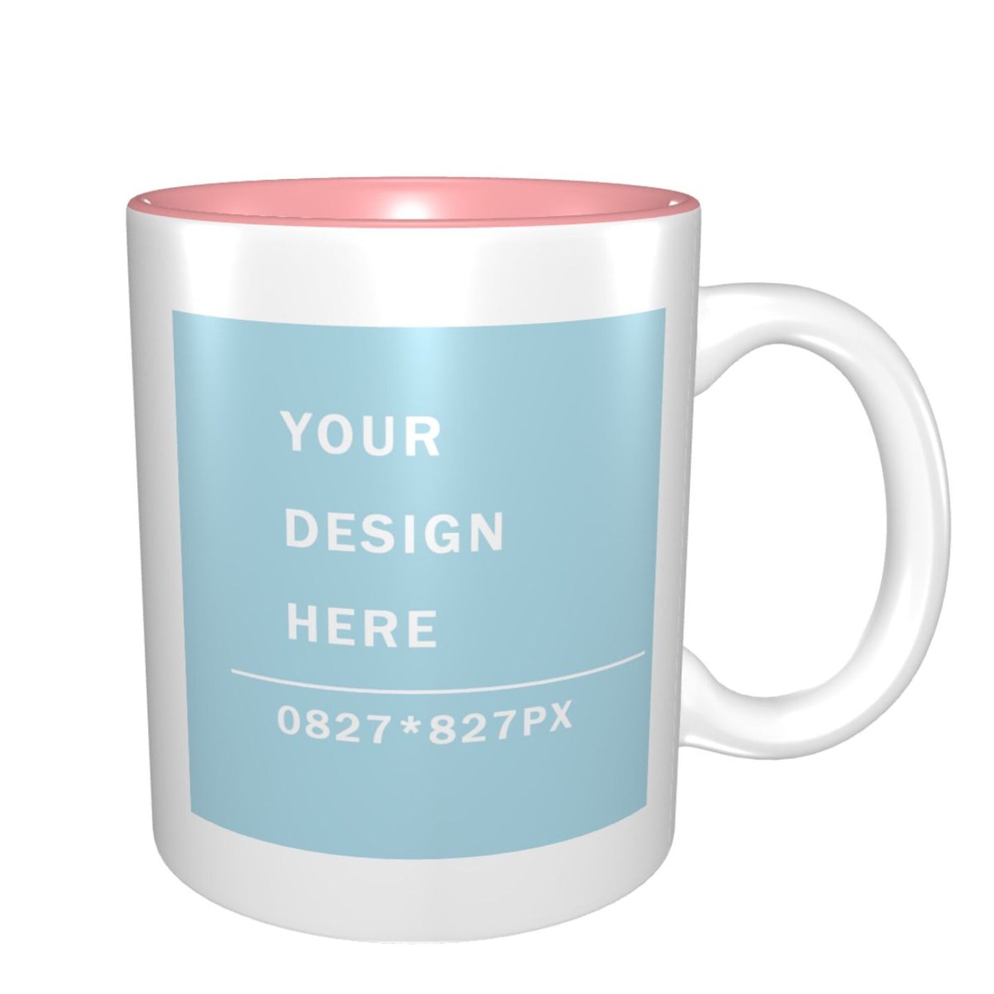 Design your Mug -Inner Color Ceramic Mug-Two Side Printed