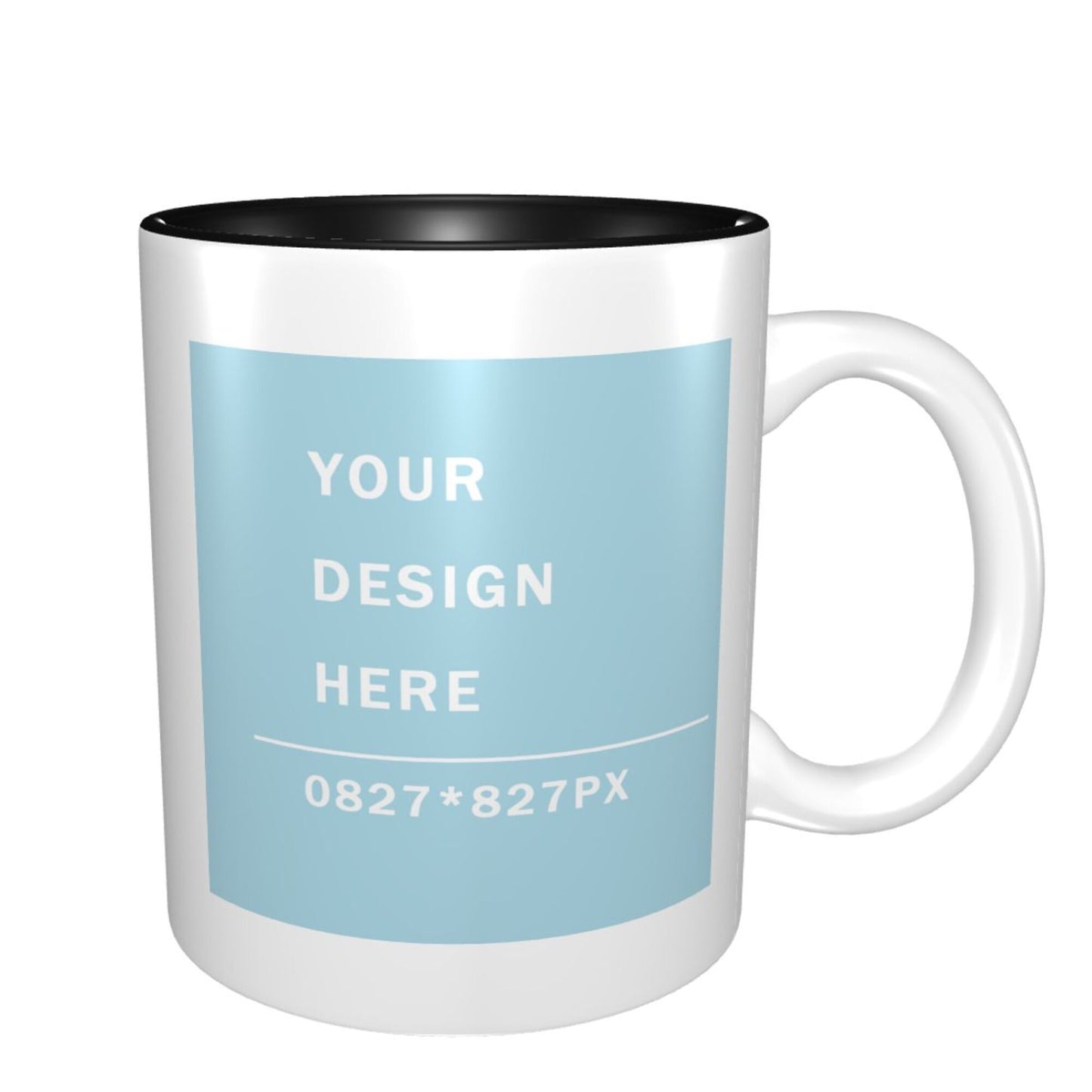 Design your Mug -Inner Color Ceramic Mug-Two Side Printed